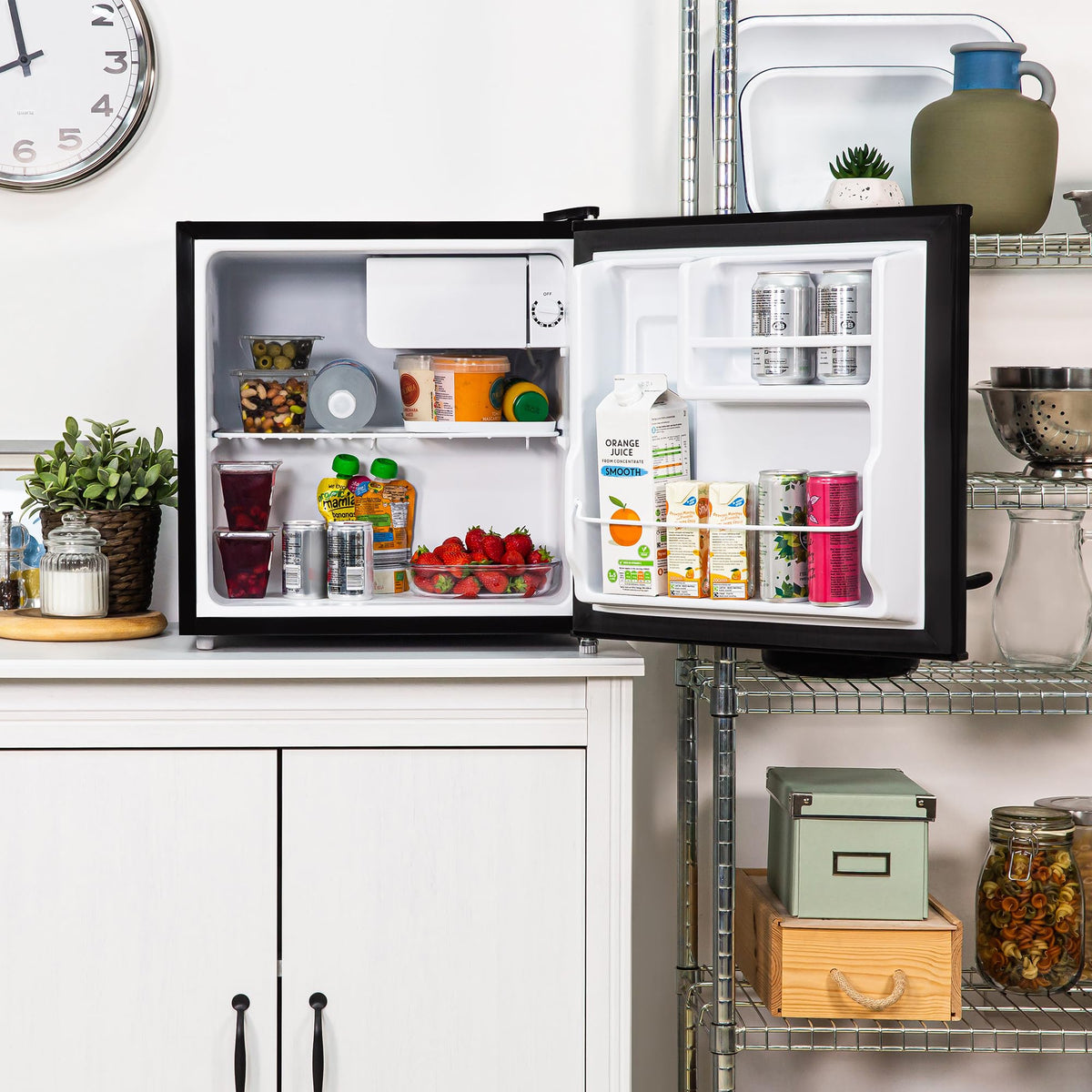 Abode 43L Table Top Mini Fridge With Ice Box ATTF0E1W