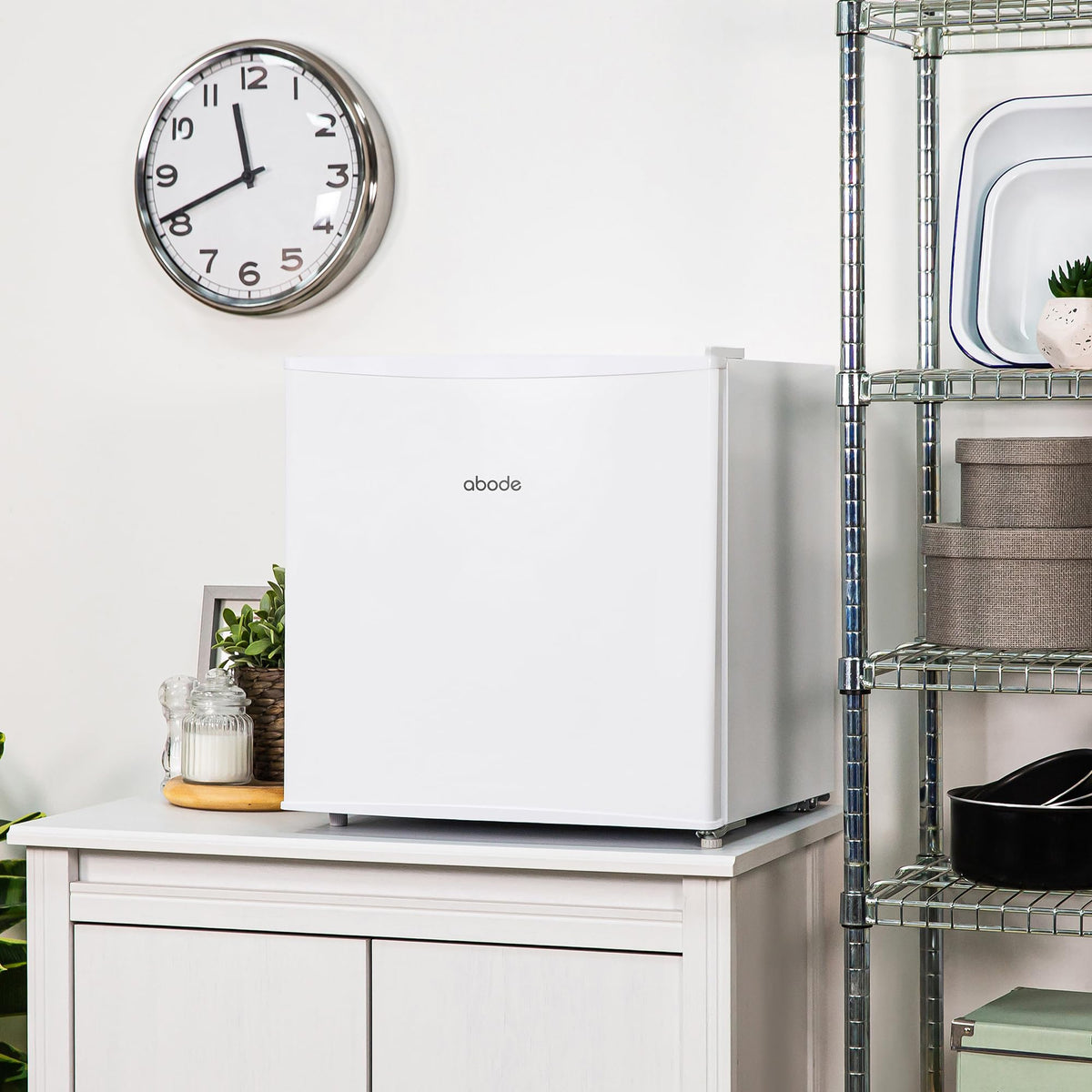 Abode 43L Table Top Mini Fridge With Ice Box ATTF0E1W