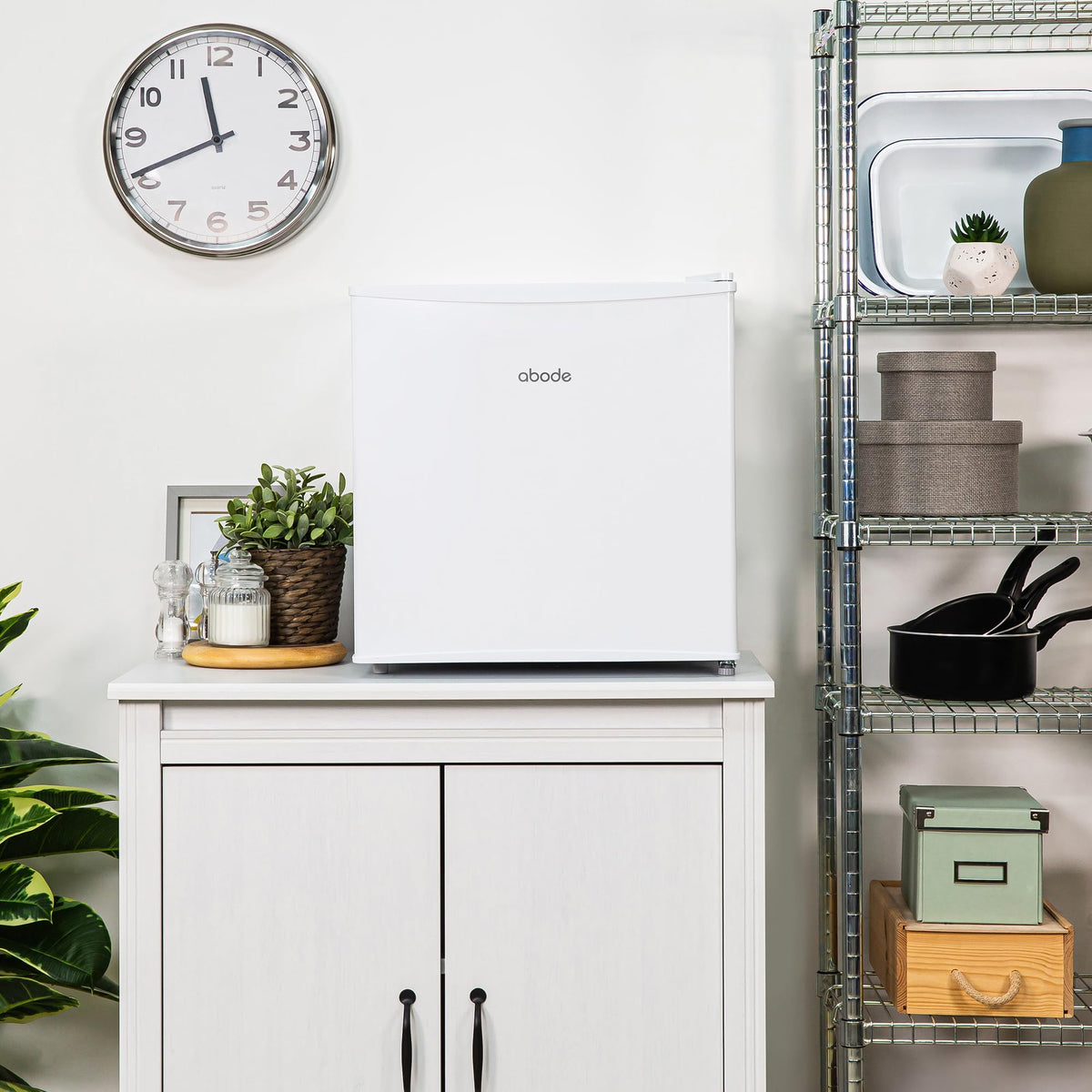 Abode 43L Table Top Mini Fridge With Ice Box ATTF0E1W