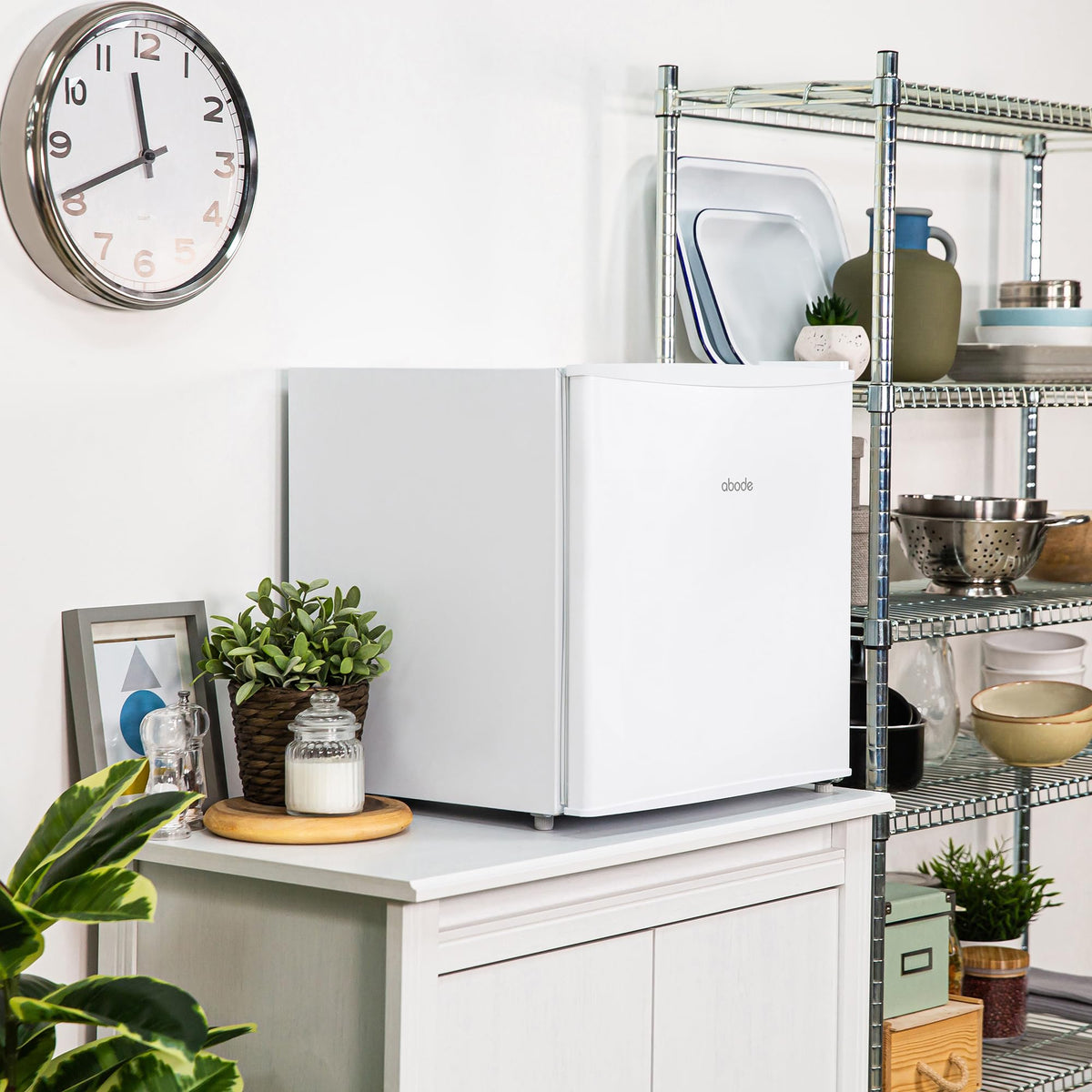 Abode 43L Table Top Mini Fridge With Ice Box ATTF0E1W