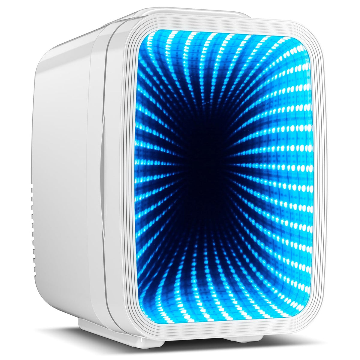 BEICHEN 4L Mini Fridge Cooler Warmer, 6 Cans, 7 LED Modes