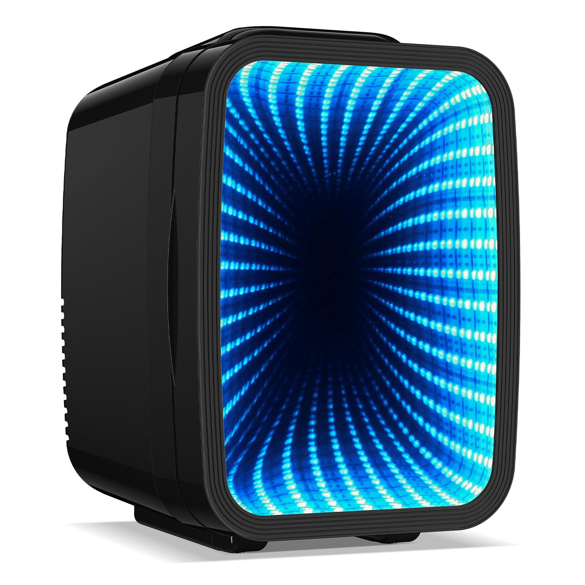 BEICHEN 4L Mini Fridge Cooler Warmer, 6 Cans, 7 LED Modes
