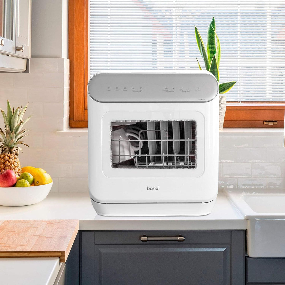 Baridi Mini Tabletop 6L Dishwasher 3 Place Settings DH72