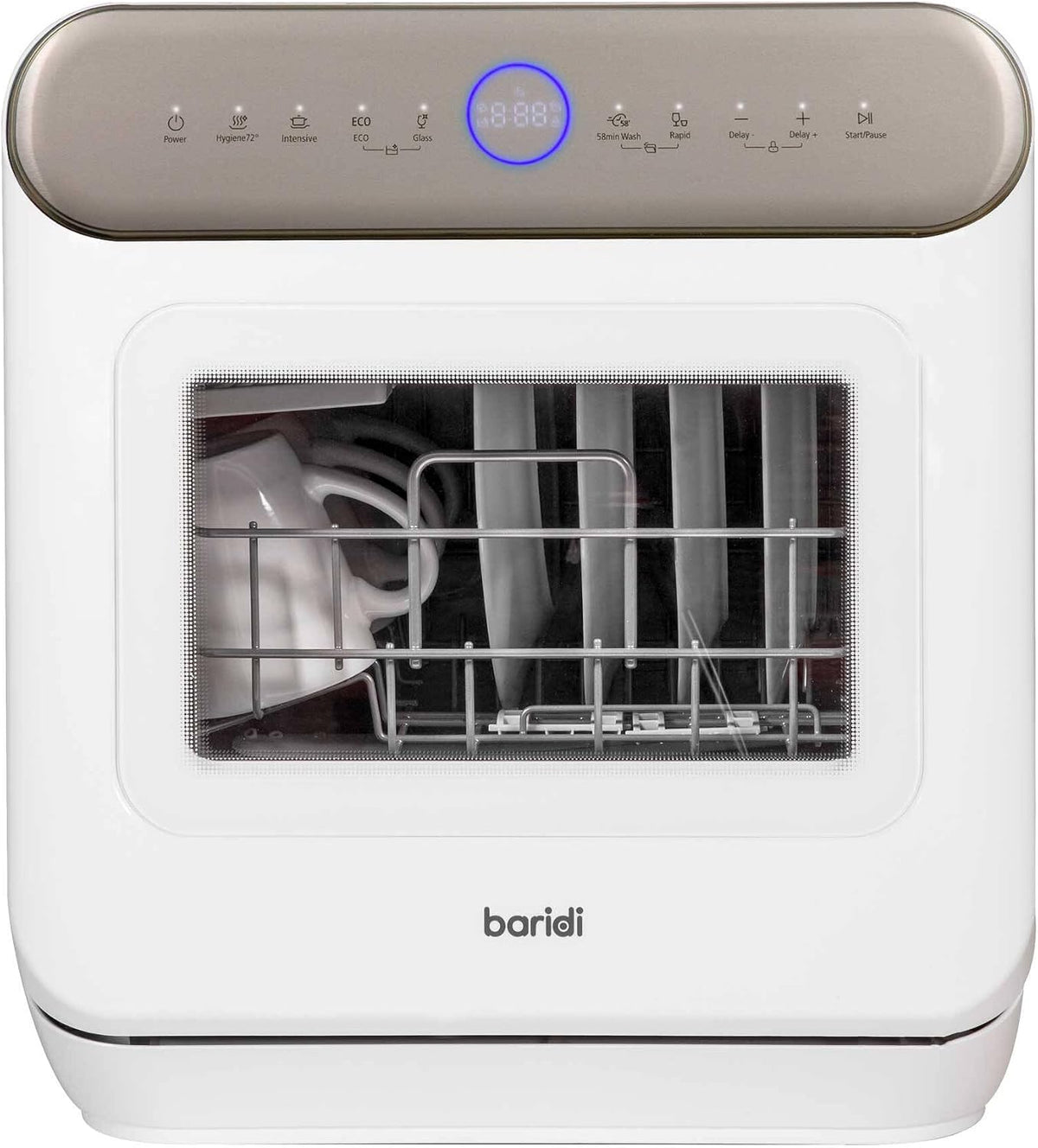 Baridi Mini Tabletop 6L Dishwasher 3 Place Settings DH72