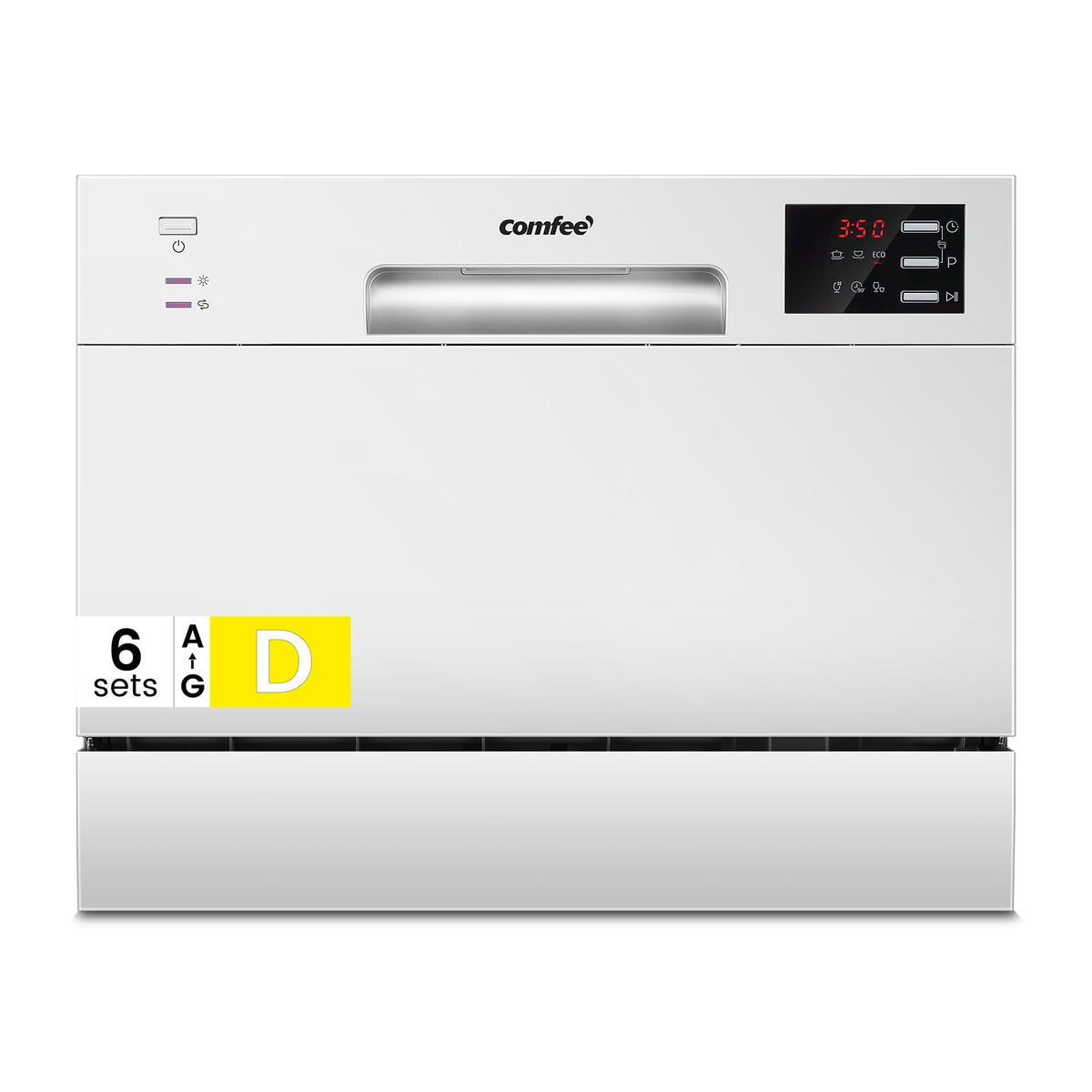 COMFEE' Countertop Dishwasher, 6 Place Settings