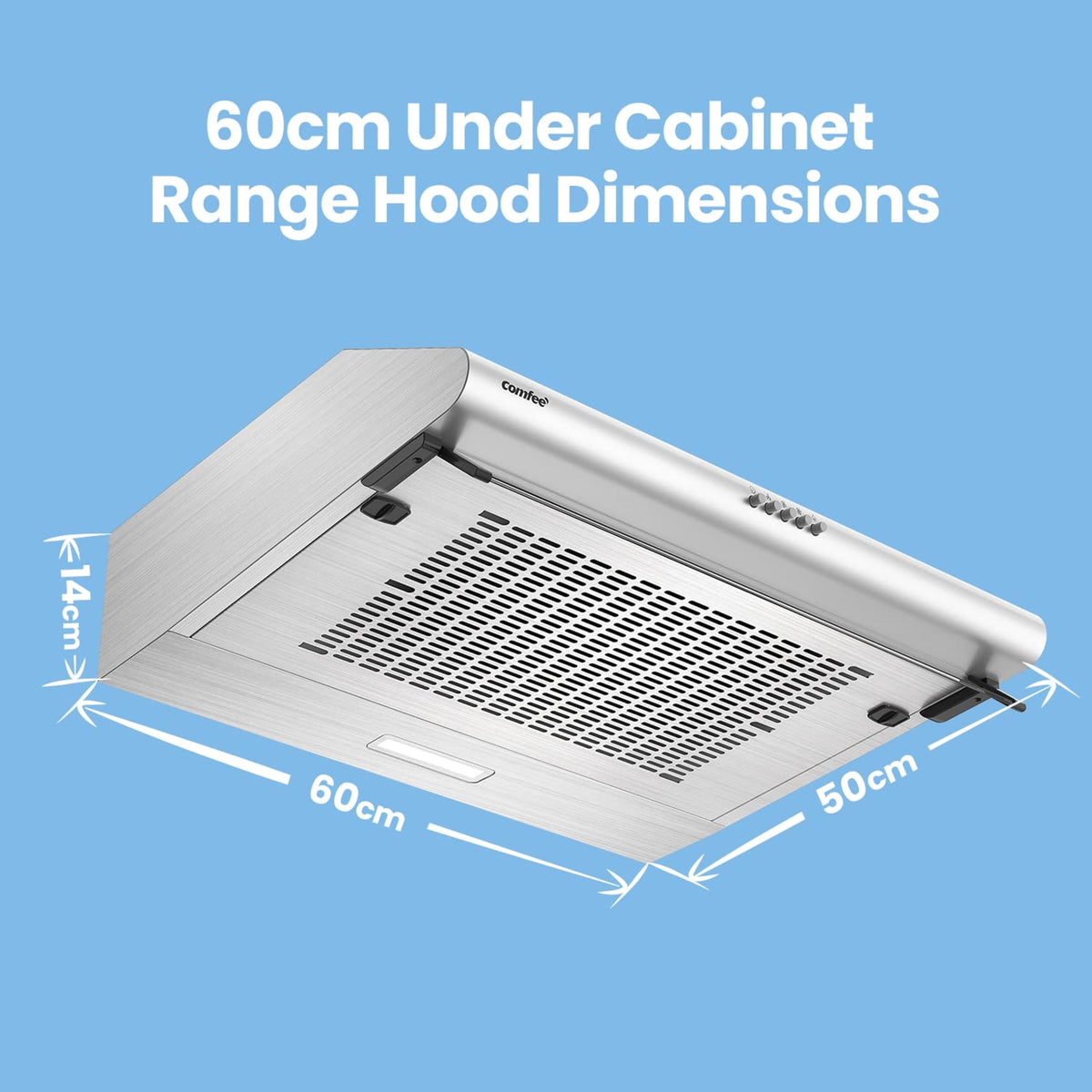 COMFEE Visor Cooker Hood SLIF17SS-60 60cm Stainless Steel