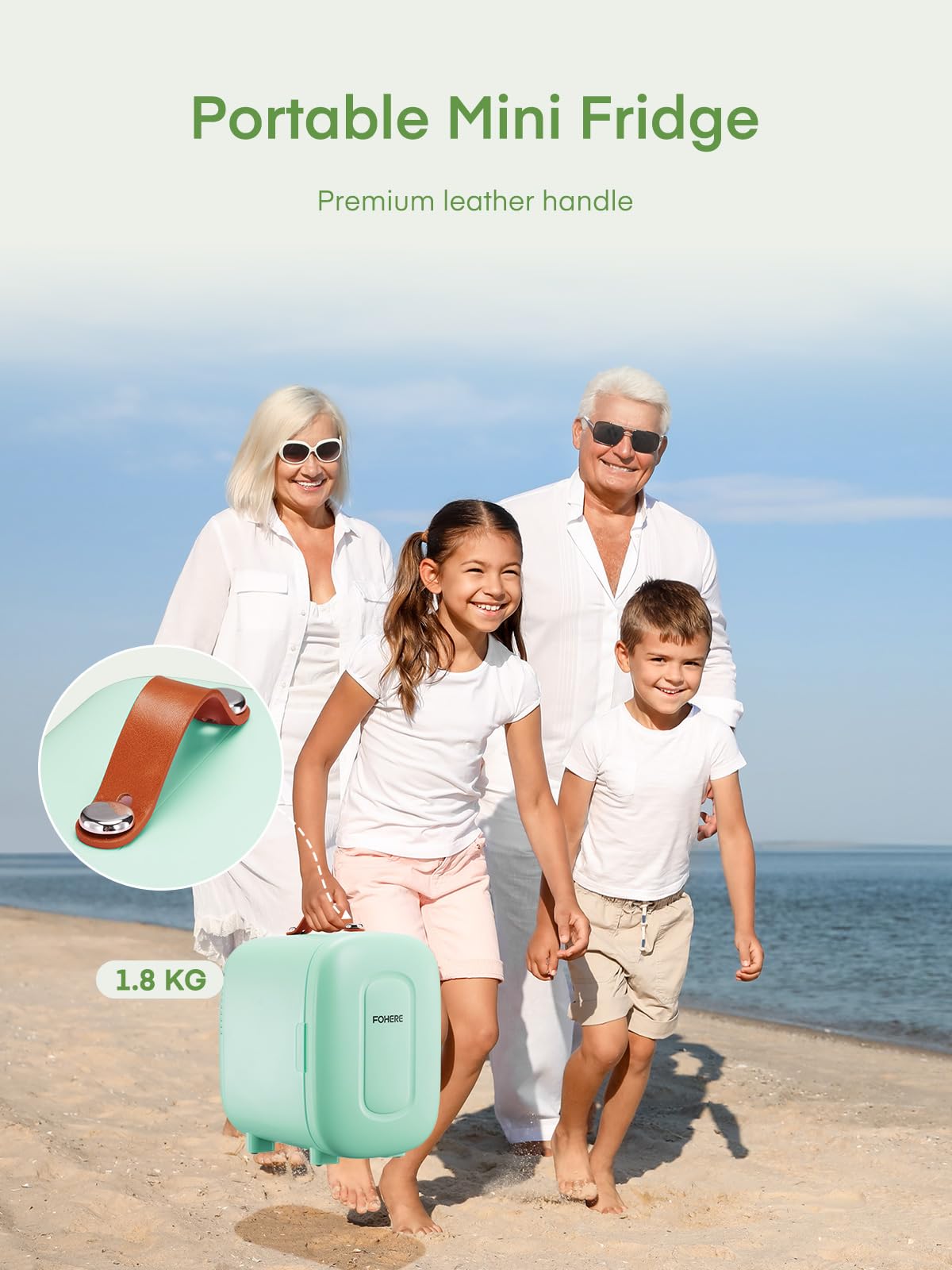 FOHERE 5L Mini Fridge, 6 Can Cooler and Warmer