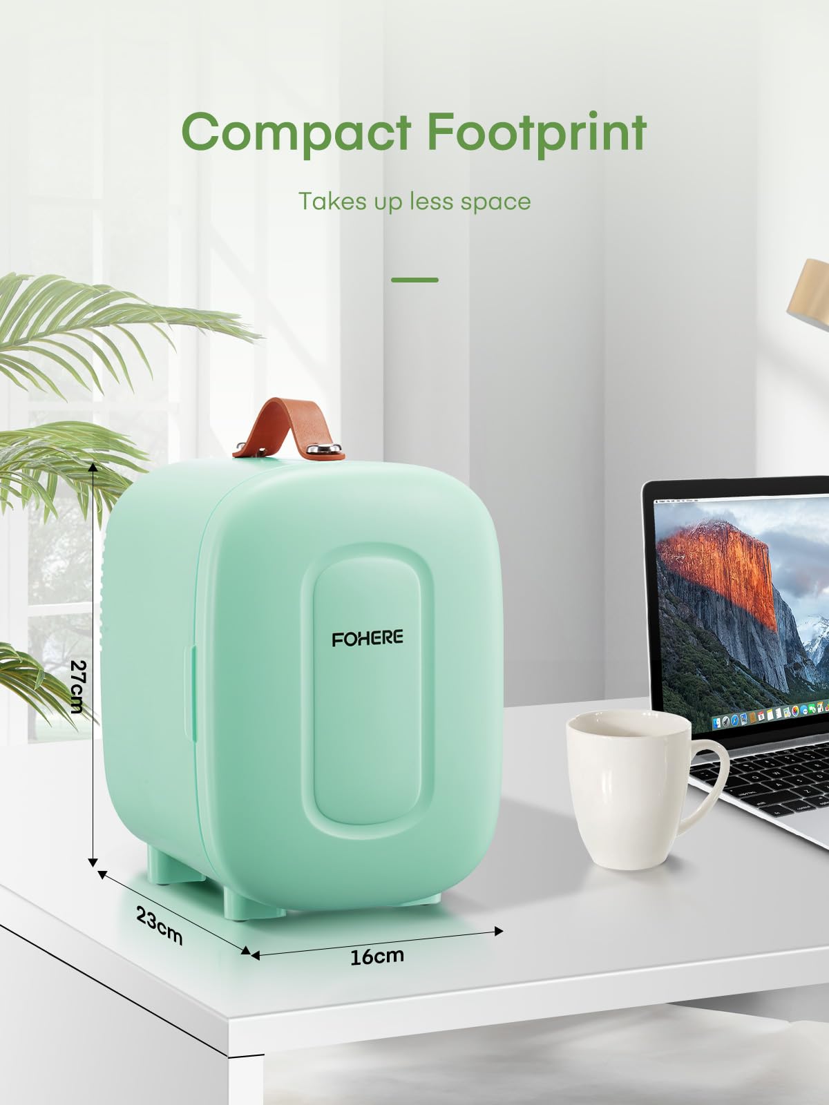 FOHERE 5L Mini Fridge, 6 Can Cooler and Warmer