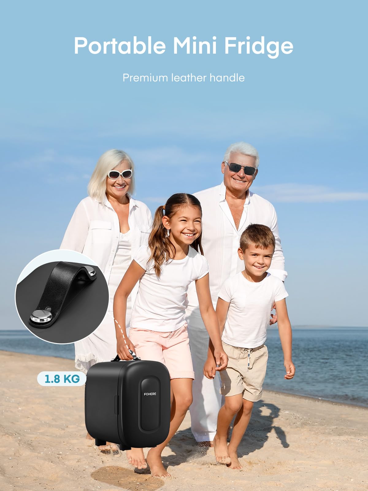 FOHERE 5L Mini Fridge, 6 Can Cooler and Warmer