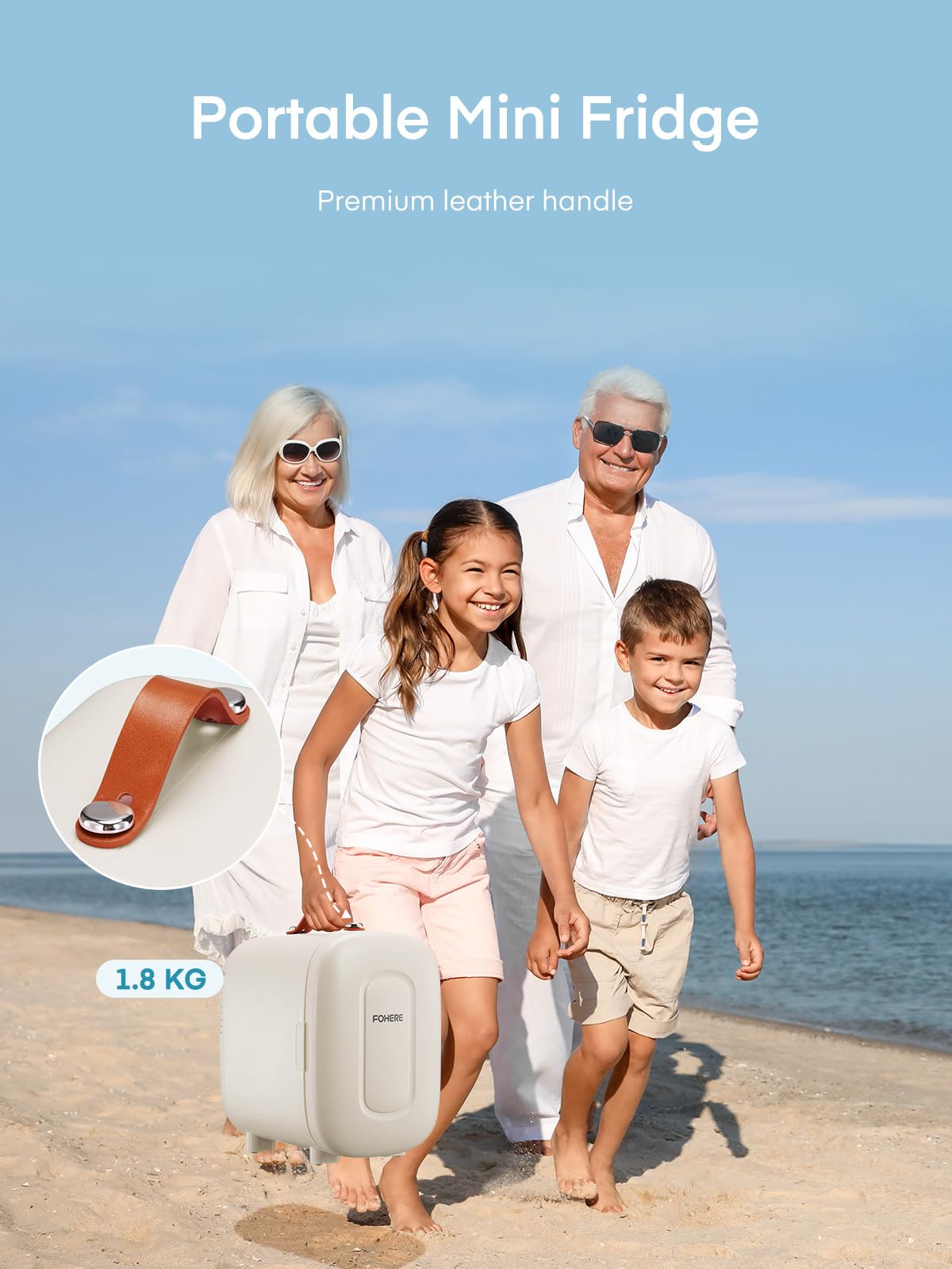 FOHERE 5L Mini Fridge, 6 Can Cooler and Warmer