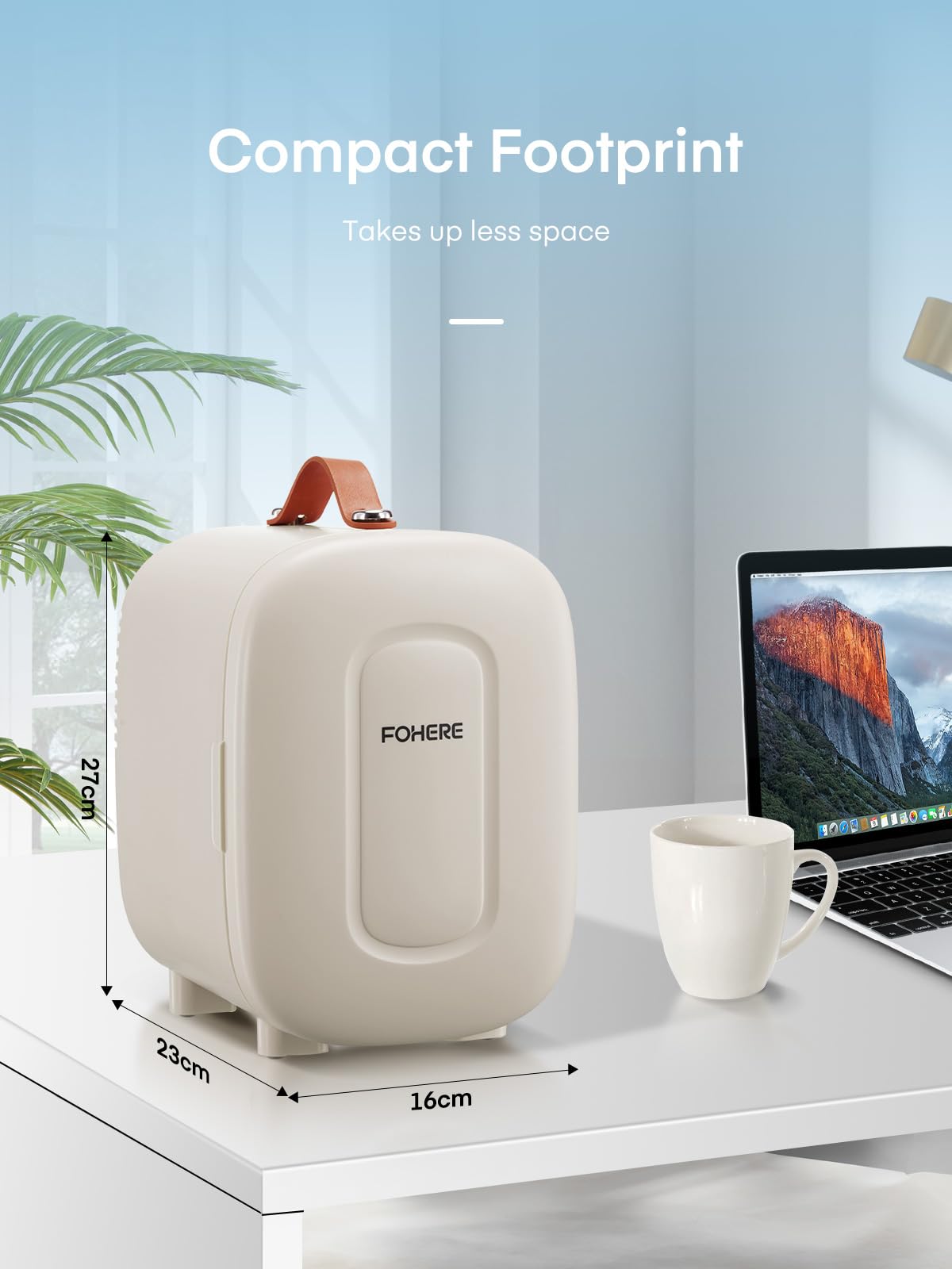 FOHERE 5L Mini Fridge, 6 Can Cooler and Warmer