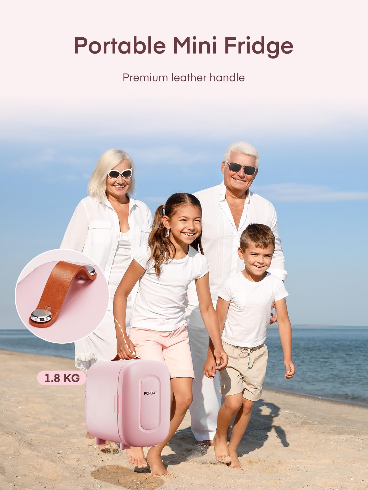 FOHERE 5L Mini Fridge, 6 Can Cooler and Warmer