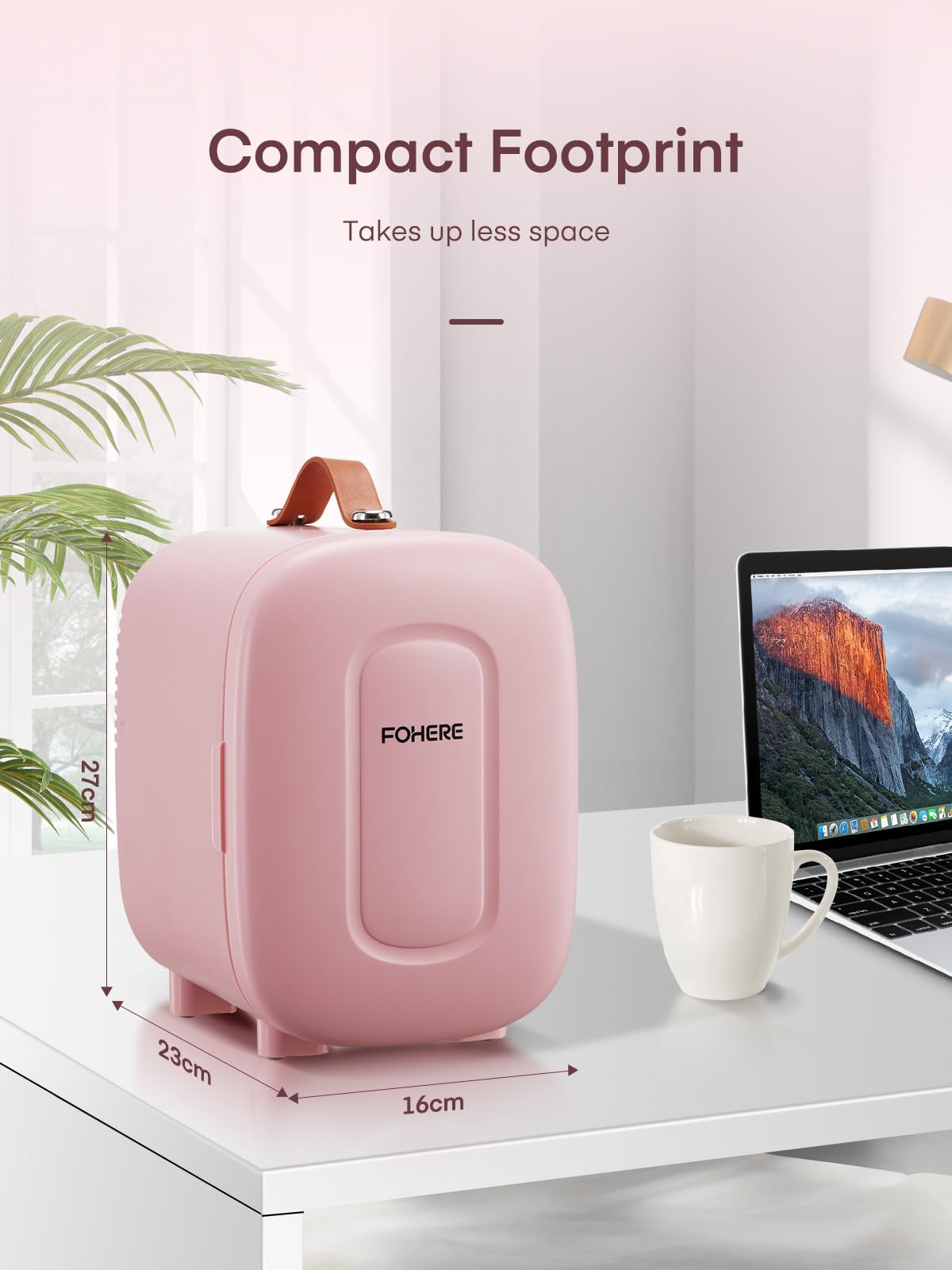 FOHERE 5L Mini Fridge, 6 Can Cooler and Warmer