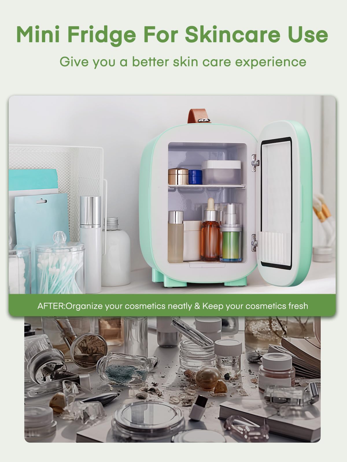 FOHERE 5L Mini Fridge, 6 Can Cooler and Warmer