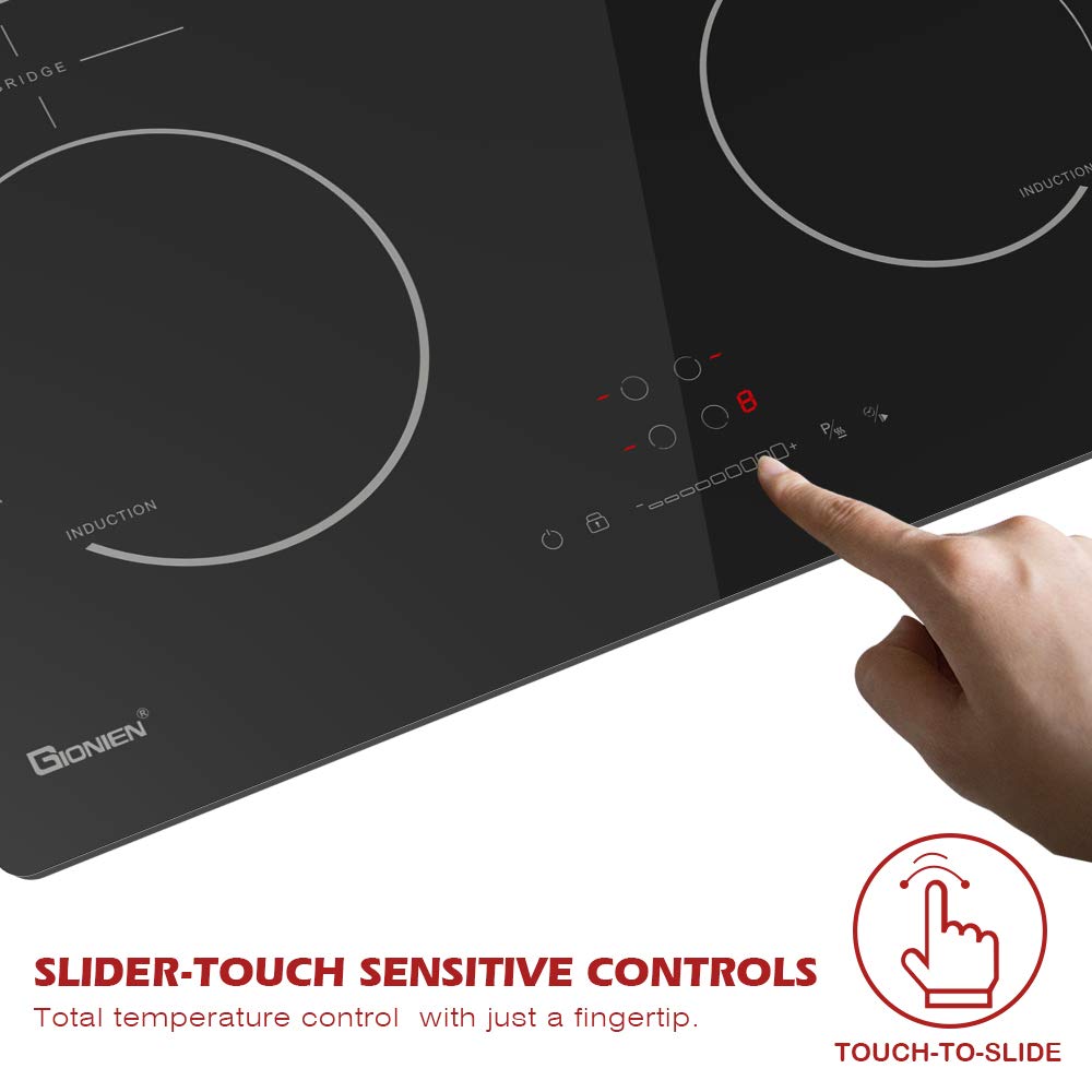 Gionien 60cm 2800W Plug In Induction Hob, 4 Zones, GIT470SP