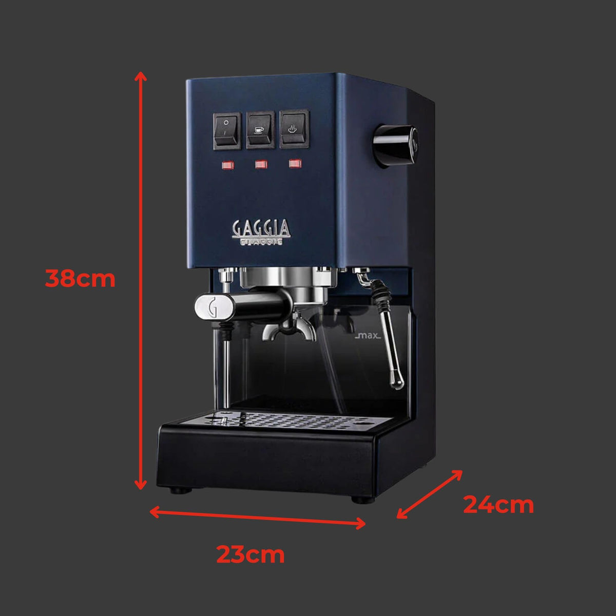 Gaggia Classic E24 Evo Espresso Machine Brass Boiler
