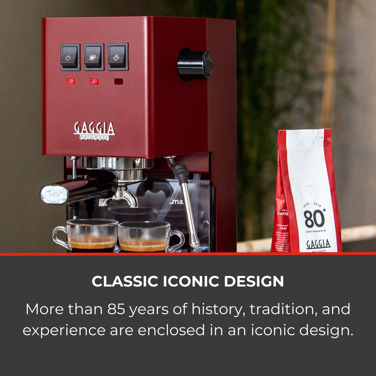 Gaggia Classic E24 Evo Espresso Machine Brass Boiler