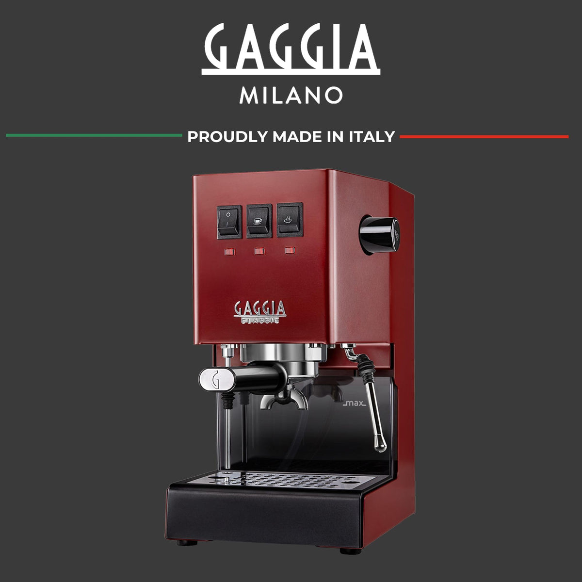 Gaggia Classic E24 Evo Espresso Machine Brass Boiler