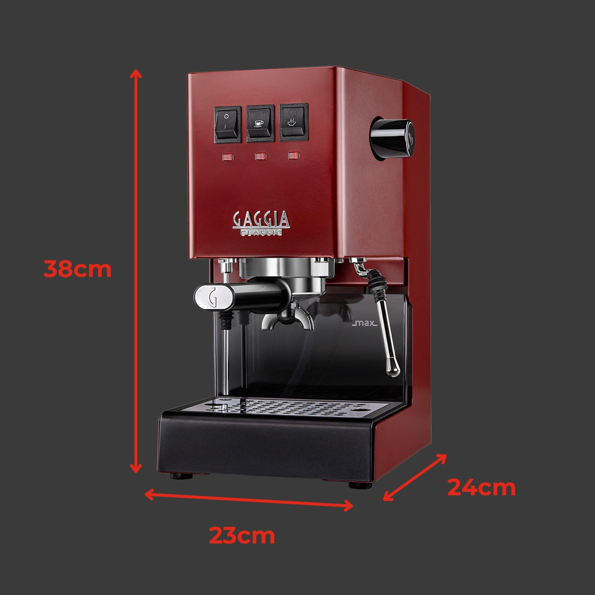 Gaggia Classic E24 Evo Espresso Machine Brass Boiler