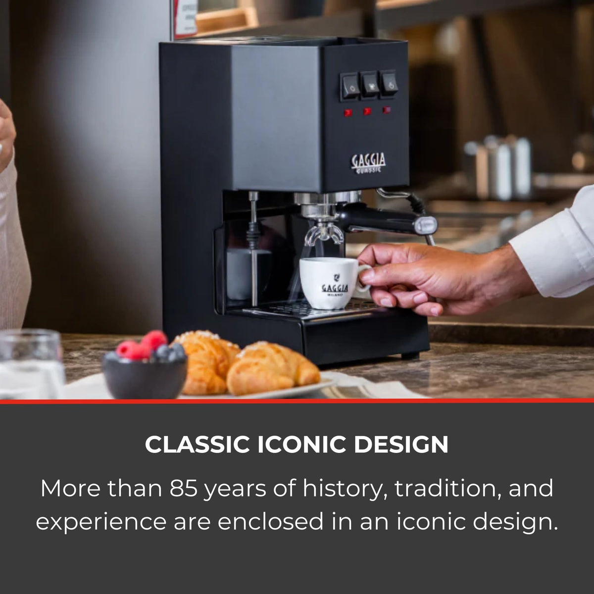 Gaggia Classic E24 Evo Espresso Machine Brass Boiler