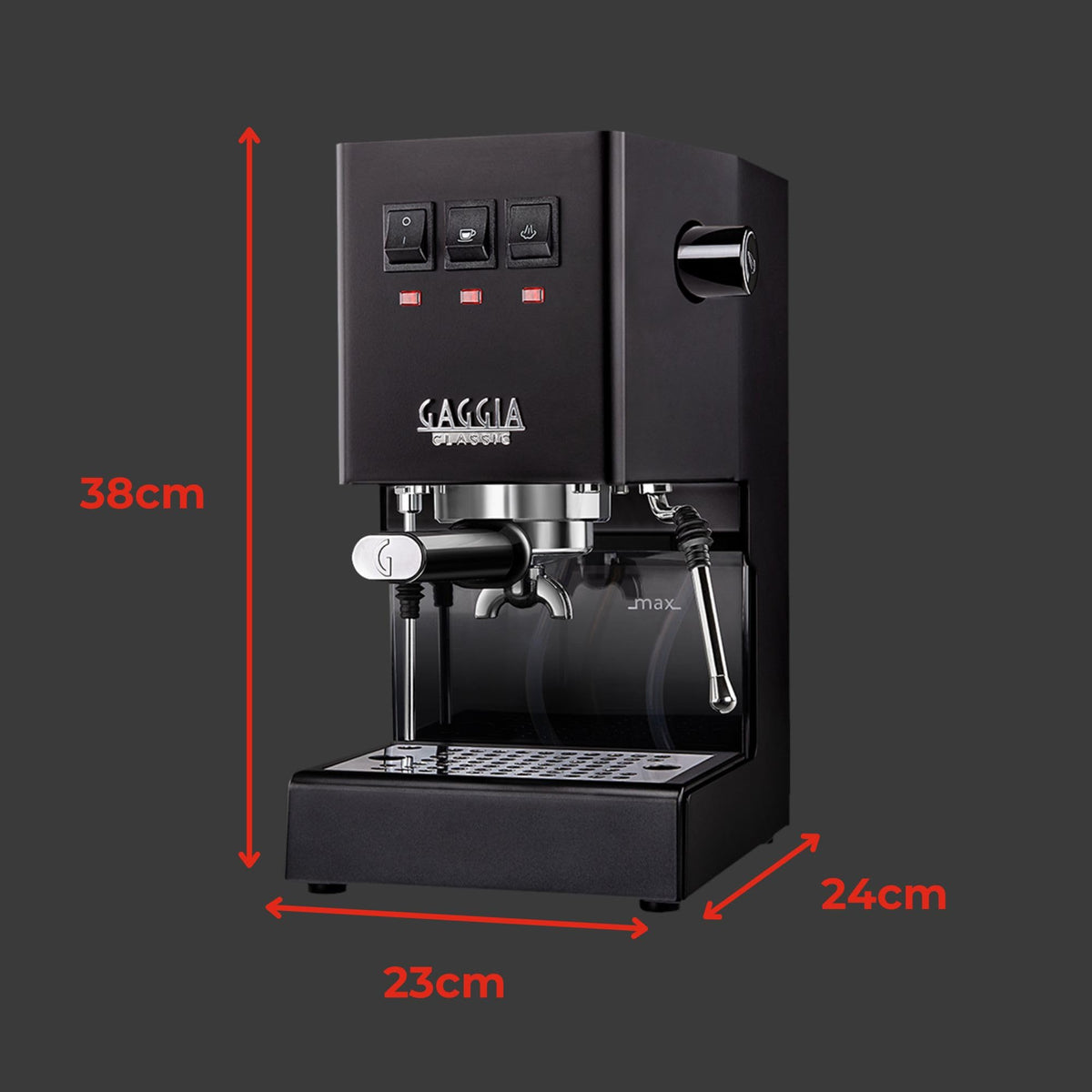 Gaggia Classic E24 Evo Espresso Machine Brass Boiler
