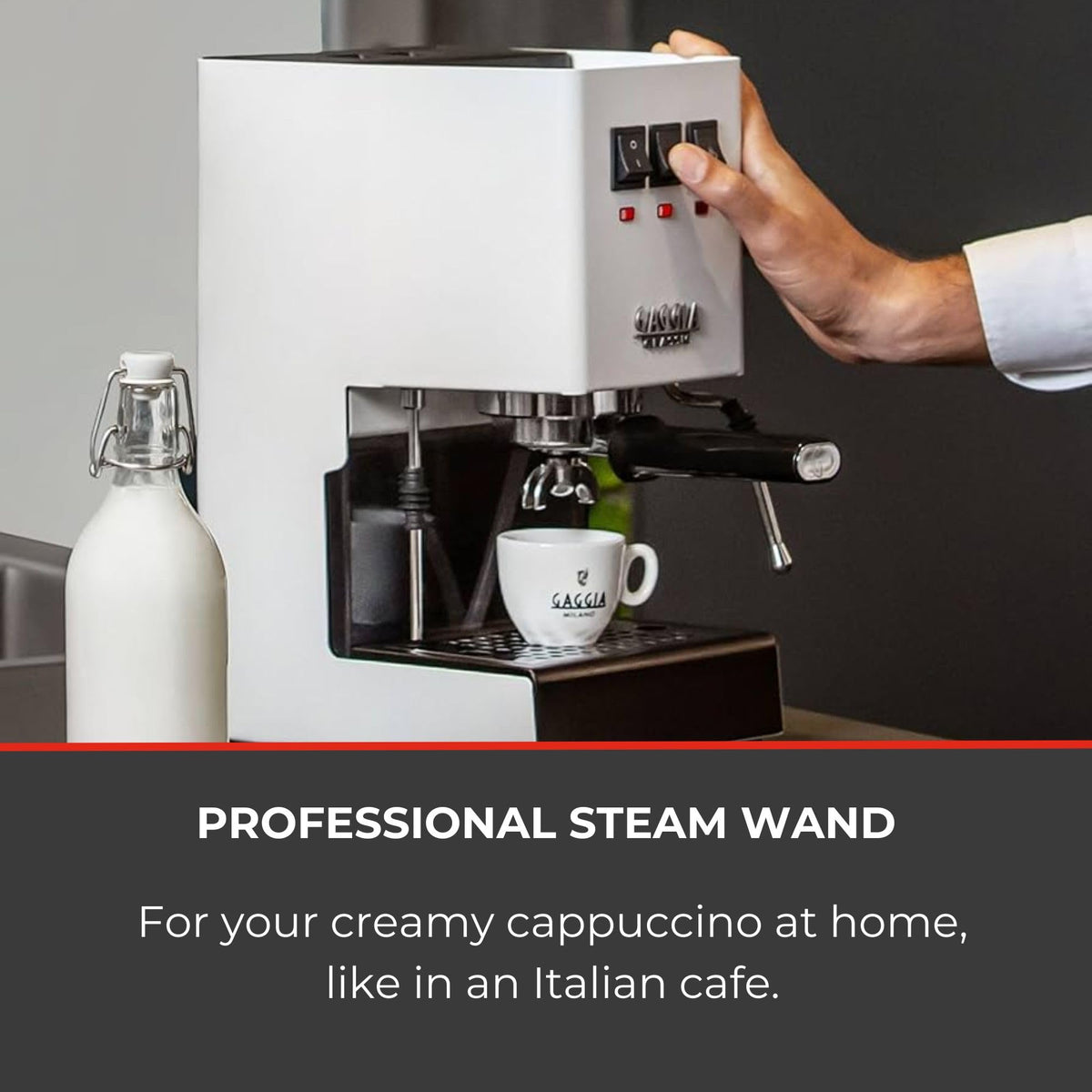 Gaggia Classic E24 Evo Espresso Machine Brass Boiler