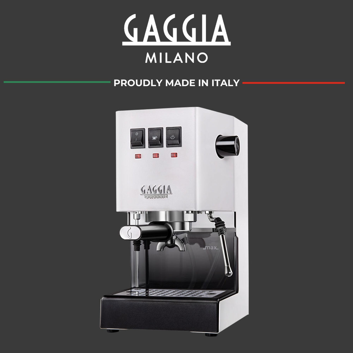 Gaggia Classic E24 Evo Espresso Machine Brass Boiler