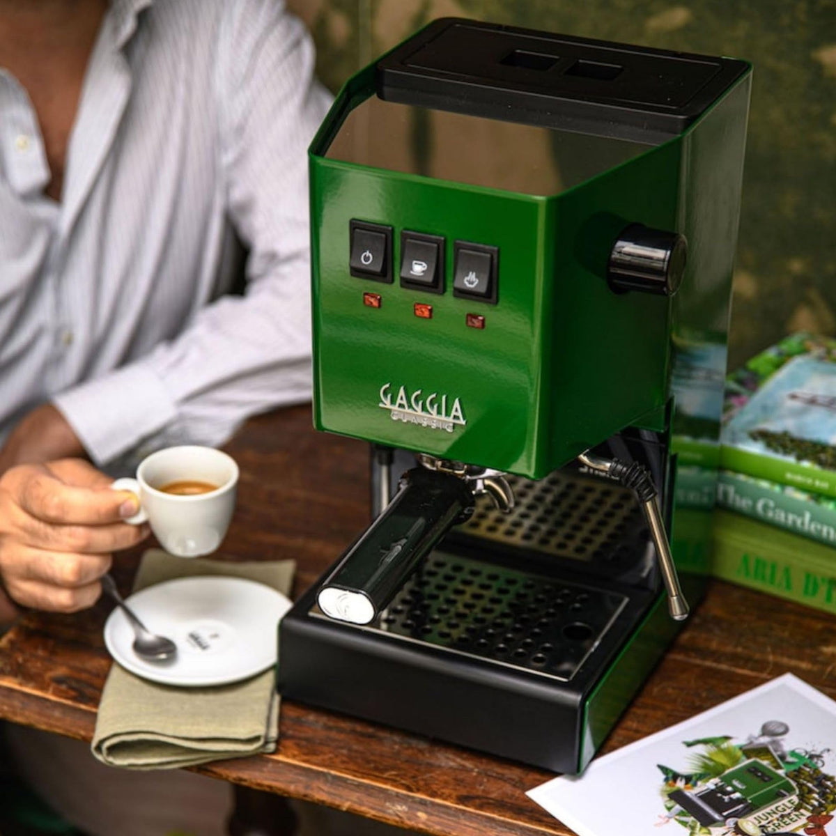 Gaggia Classic E24 Evo Espresso Machine Brass Boiler
