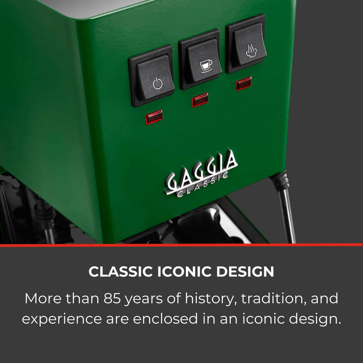 Gaggia Classic E24 Evo Espresso Machine Brass Boiler
