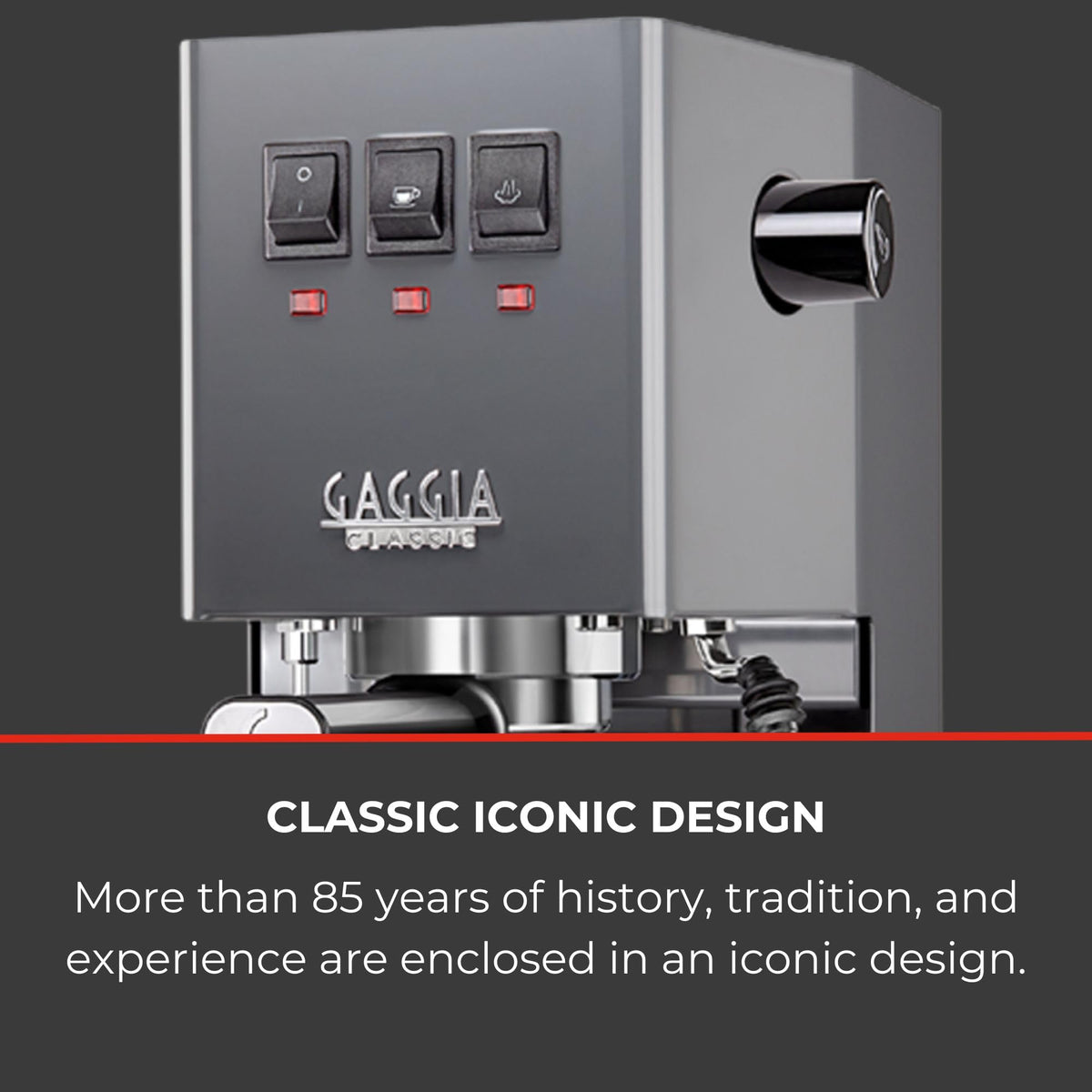 Gaggia Classic E24 Evo Espresso Machine Brass Boiler