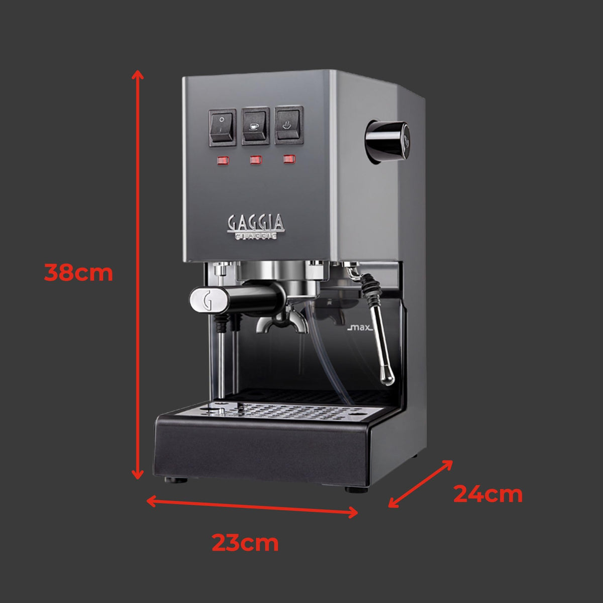 Gaggia Classic E24 Evo Espresso Machine Brass Boiler