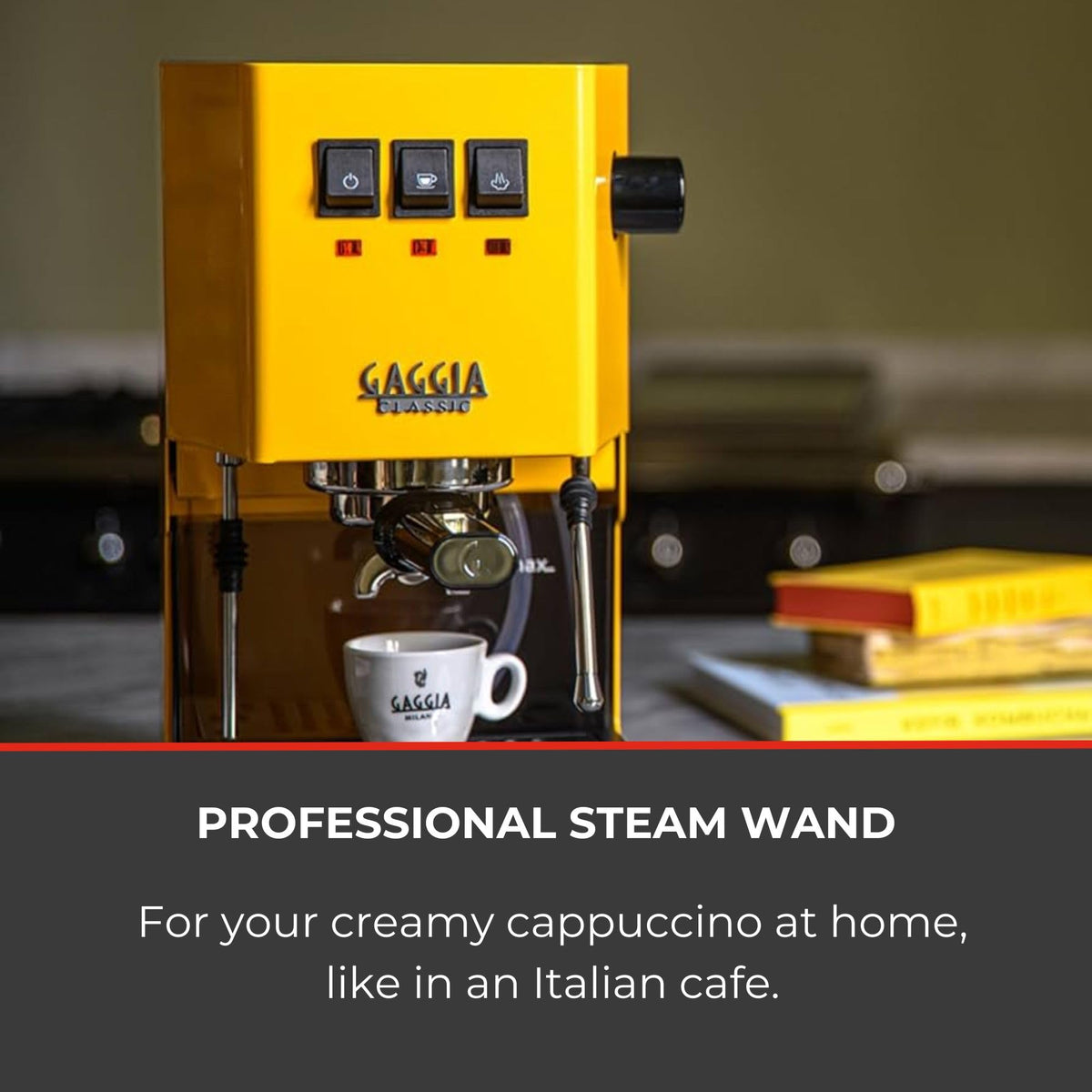 Gaggia Classic E24 Evo Espresso Machine Brass Boiler