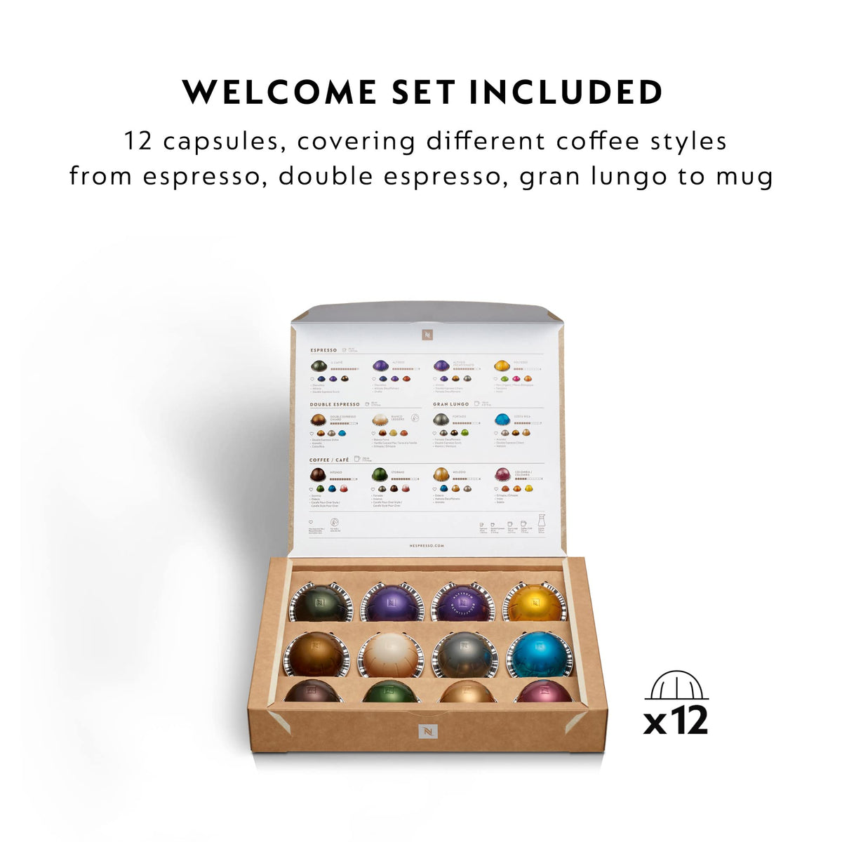 Nespresso Vertuo Pop Coffee Machine Six Cup Sizes