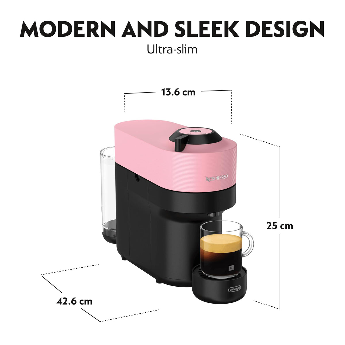 Nespresso Vertuo Pop Coffee Machine Six Cup Sizes