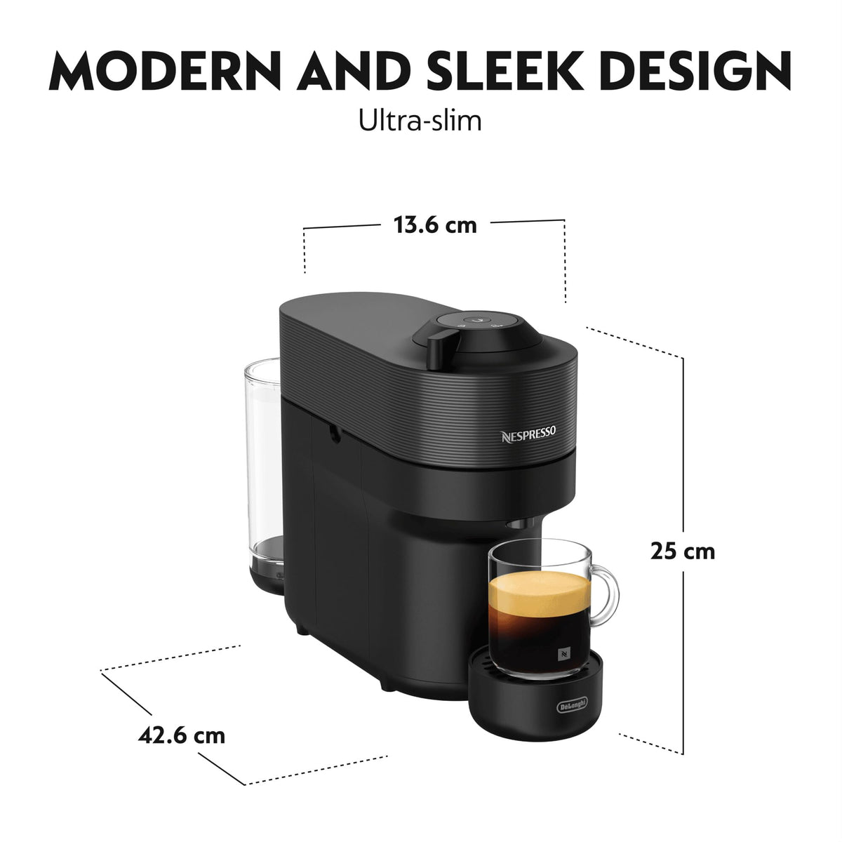 Nespresso Vertuo Pop Coffee Machine Six Cup Sizes