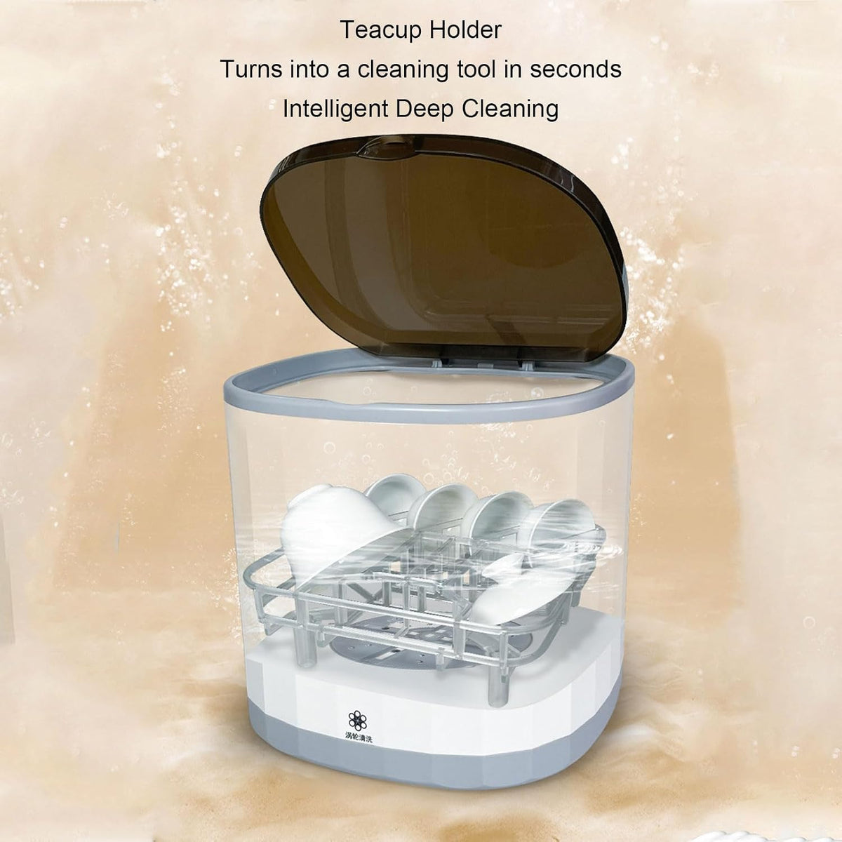 Portable Countertop Cup Dishwasher 4L USB Rechargeable