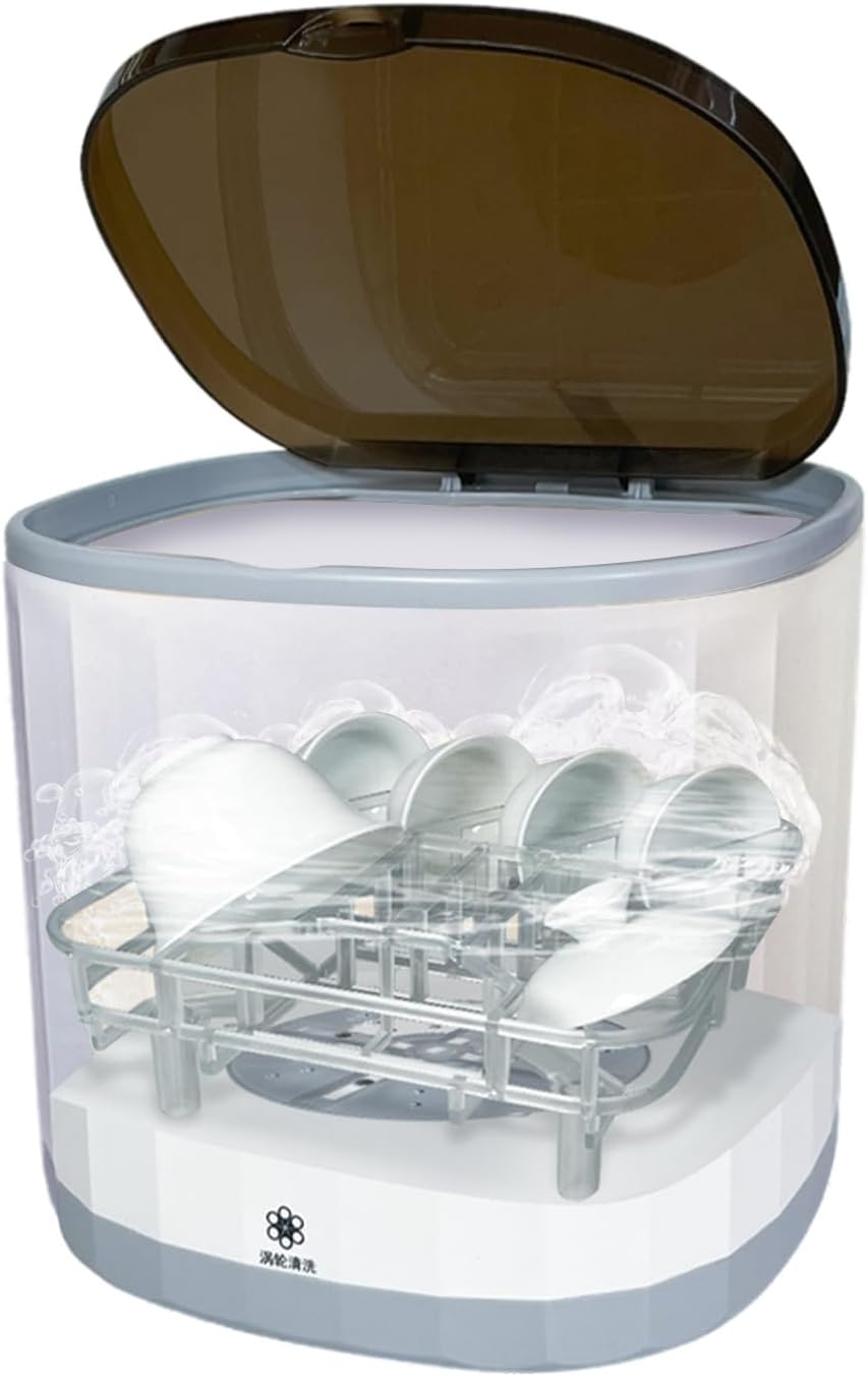 Portable Countertop Cup Dishwasher 4L USB Rechargeable