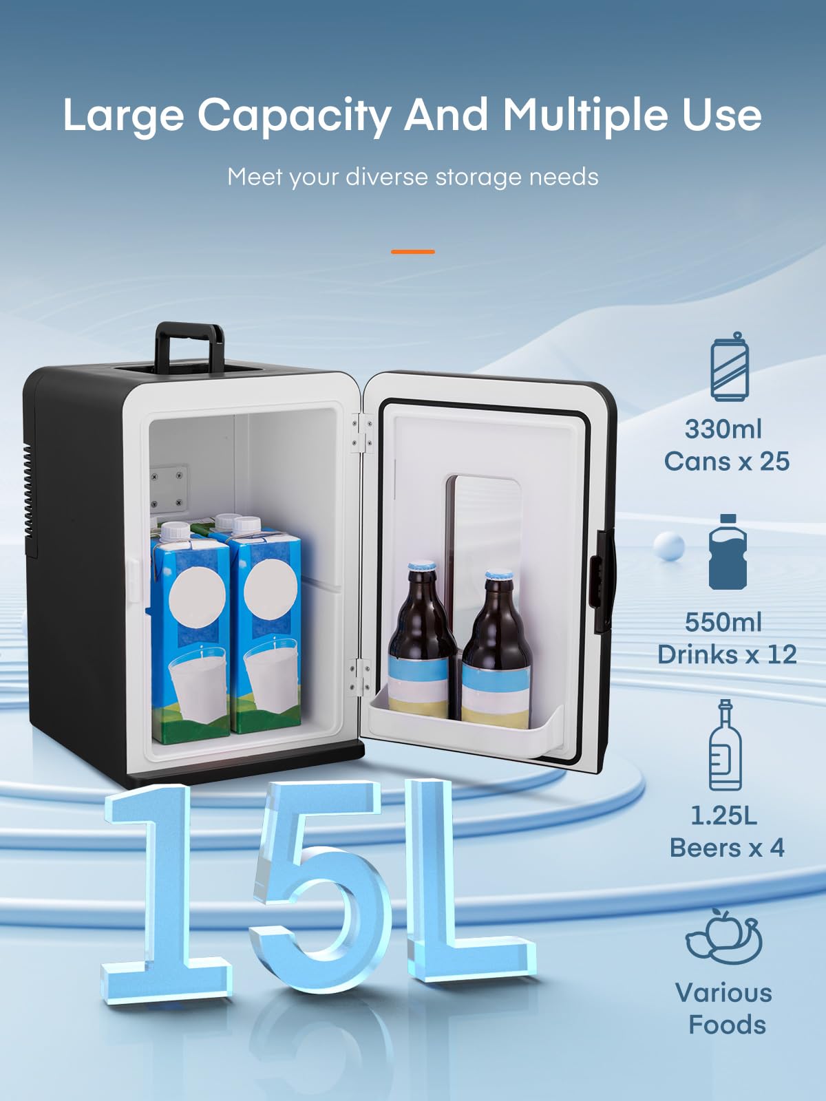 Portable Thermoelectric Mini Fridge Cooler Warmer