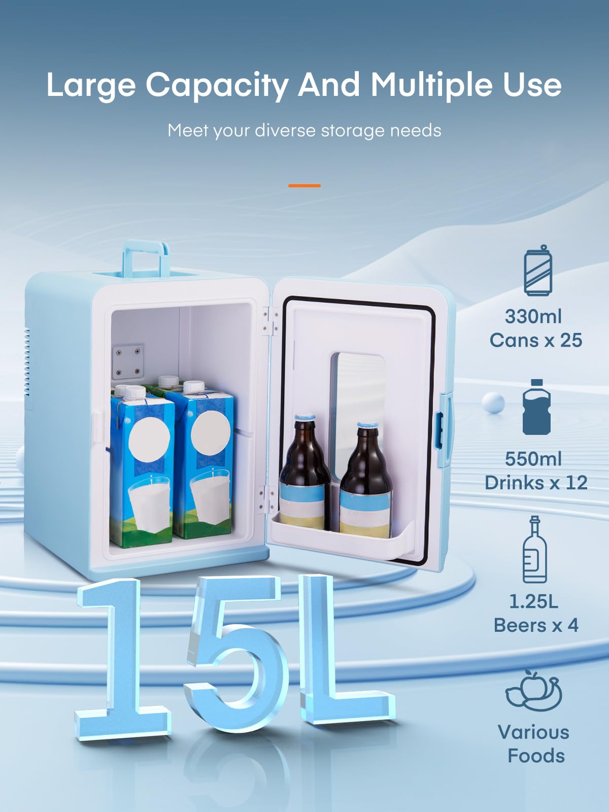 Portable Thermoelectric Mini Fridge Cooler Warmer
