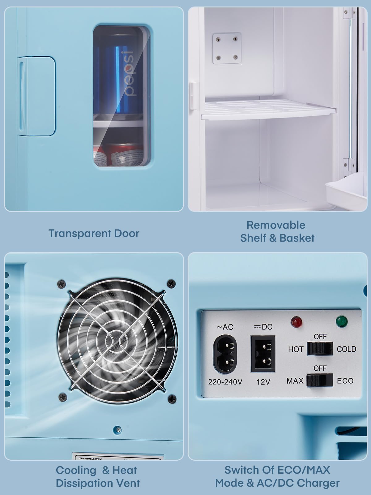 Portable Thermoelectric Mini Fridge Cooler Warmer