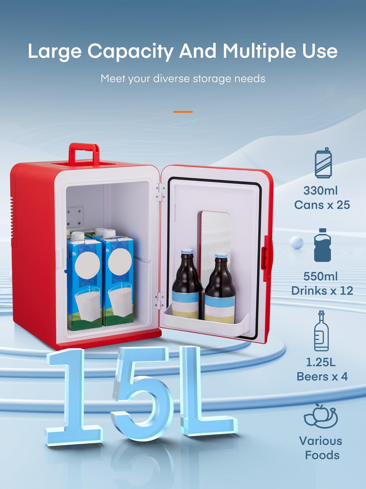 Portable Thermoelectric Mini Fridge Cooler Warmer