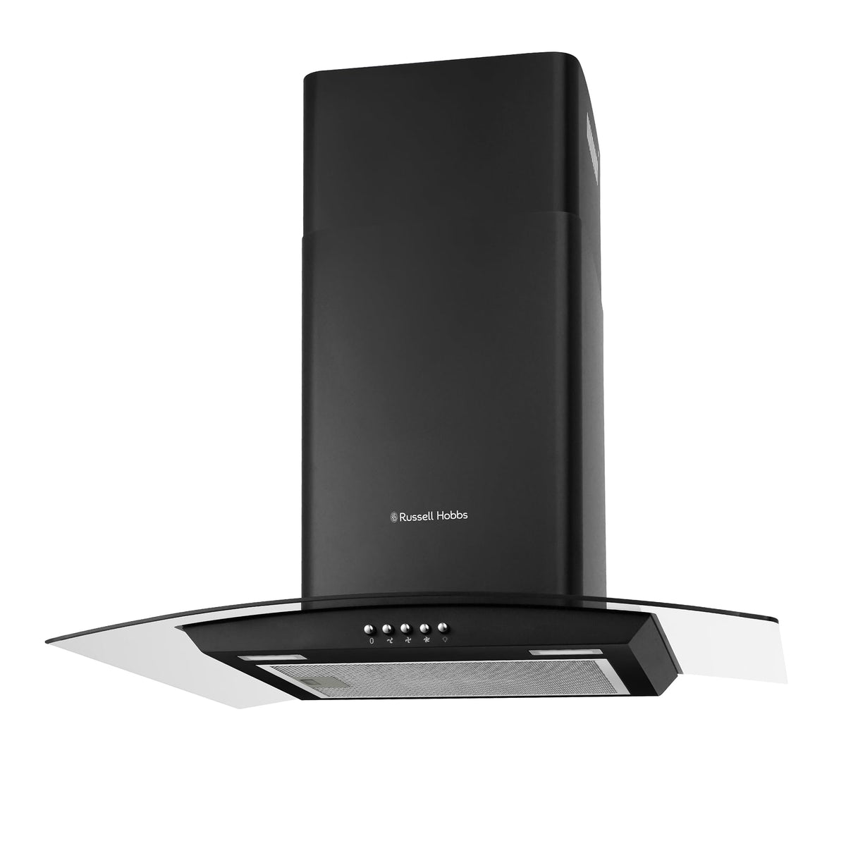 Russell Hobbs 60cm Curved Glass Cooker Hood Stainless Steel