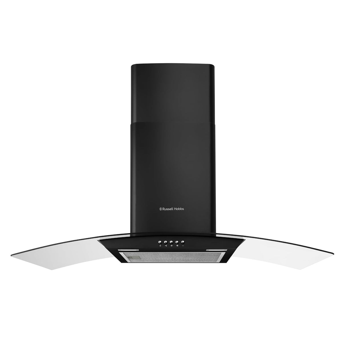 Russell Hobbs 60cm Curved Glass Cooker Hood Stainless Steel