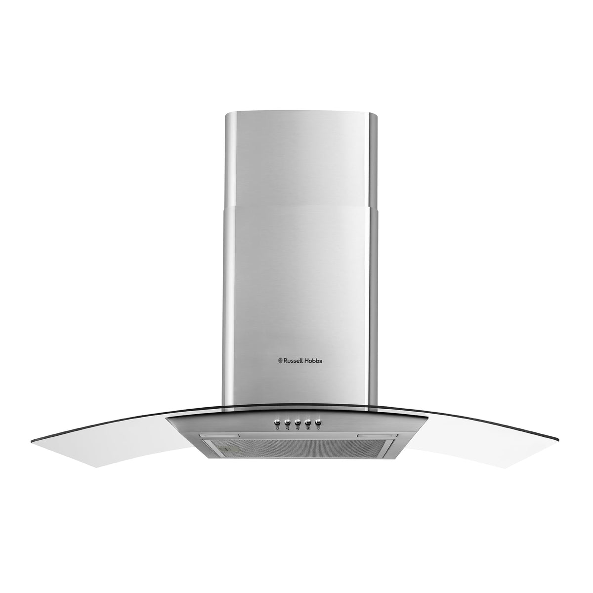 Russell Hobbs 60cm Curved Glass Cooker Hood Stainless Steel