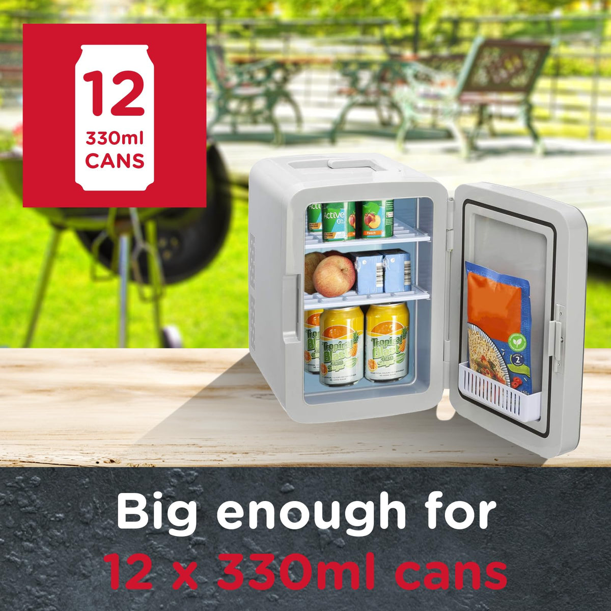 SENSIOHOME 10L Mini Fridge Cooler and Warmer for Home
