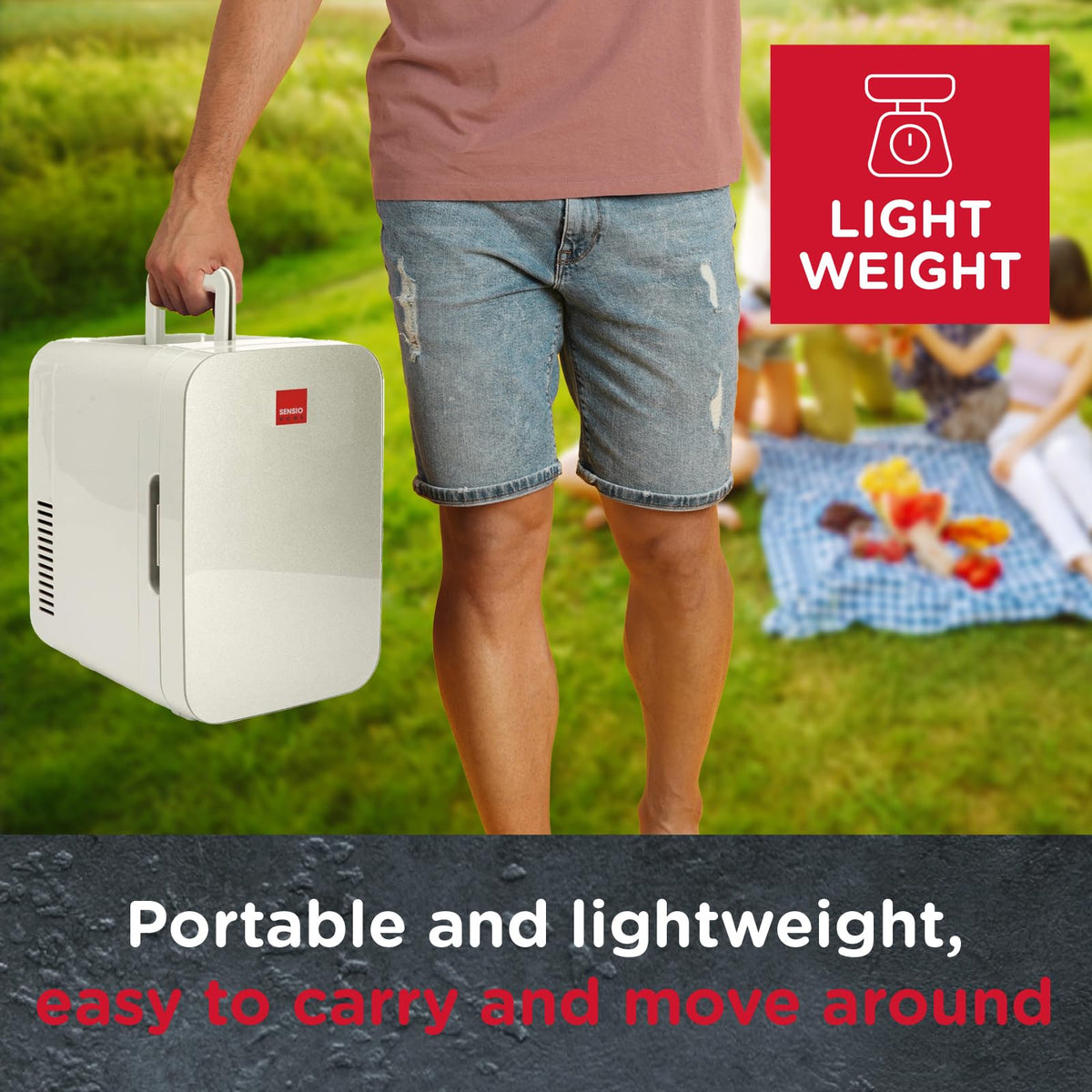 SENSIOHOME 10L Mini Fridge Cooler and Warmer for Home