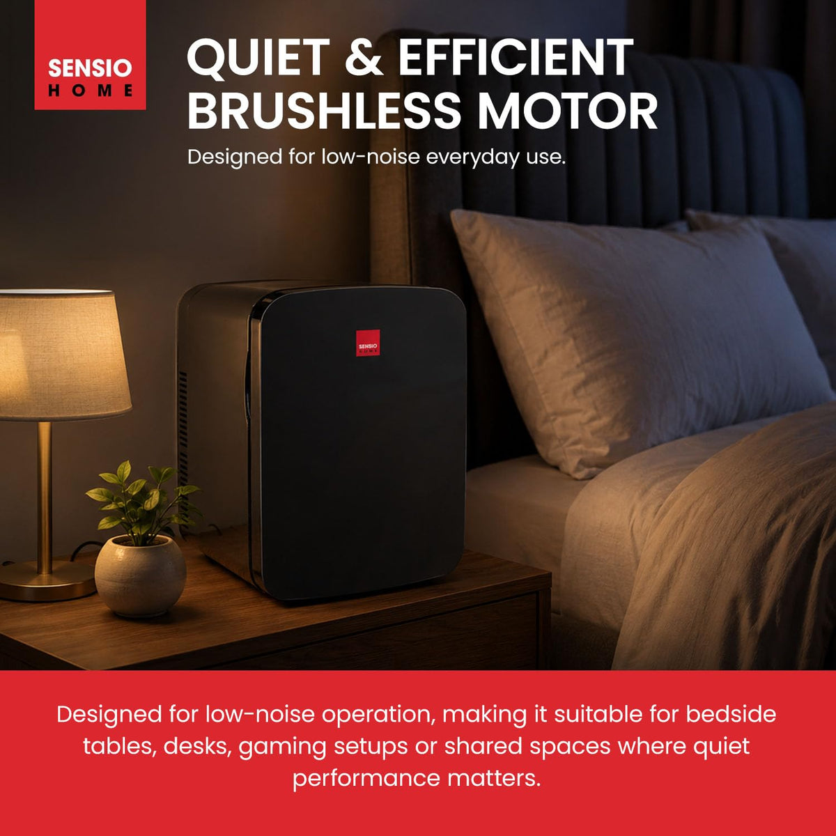 SENSIOHOME 10L Mini Fridge Cooler and Warmer for Home
