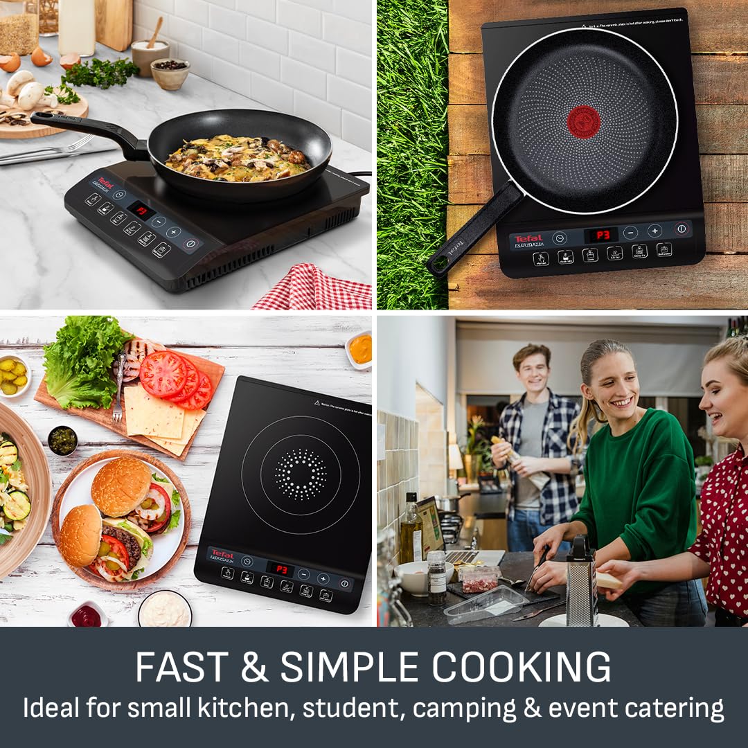 Tefal Slim Portable Induction Hob 2100W Black IH210840
