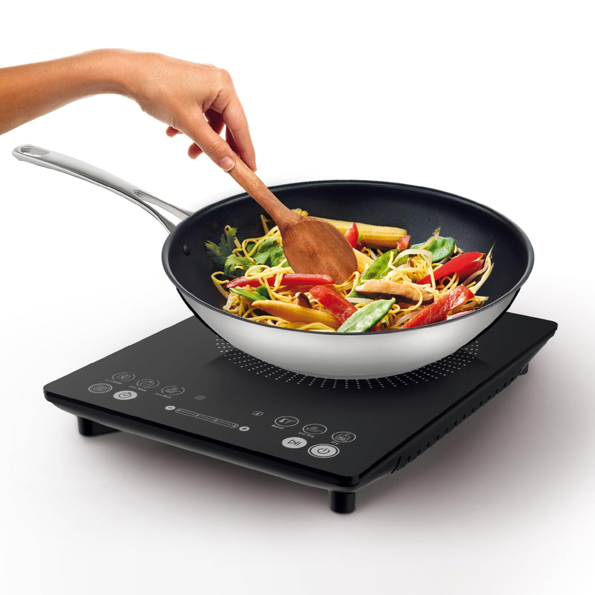 Tefal Slim Portable Induction Hob 2100W Black IH210840