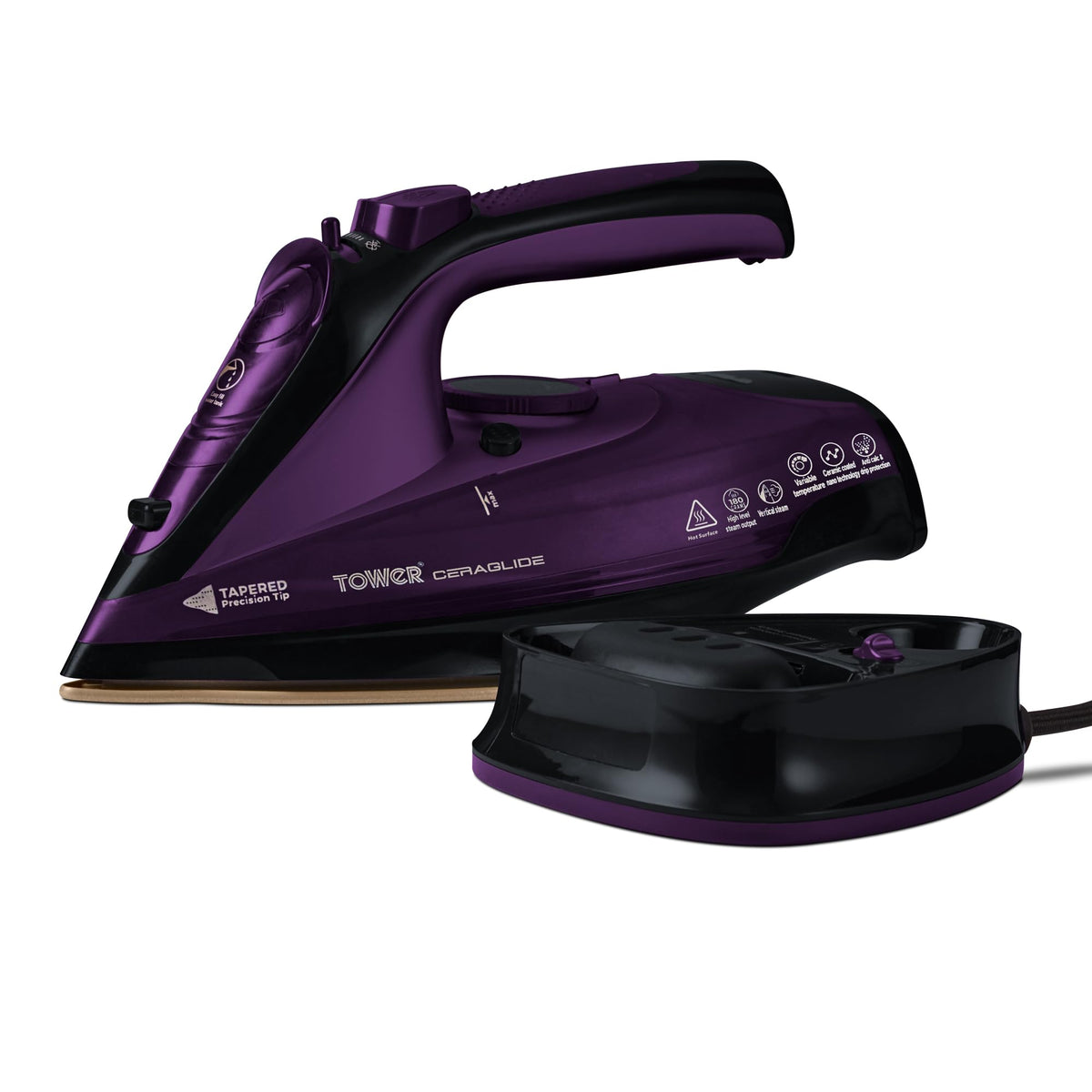 Tower T22008 Cordless Ceramic Steam Iron 2400W